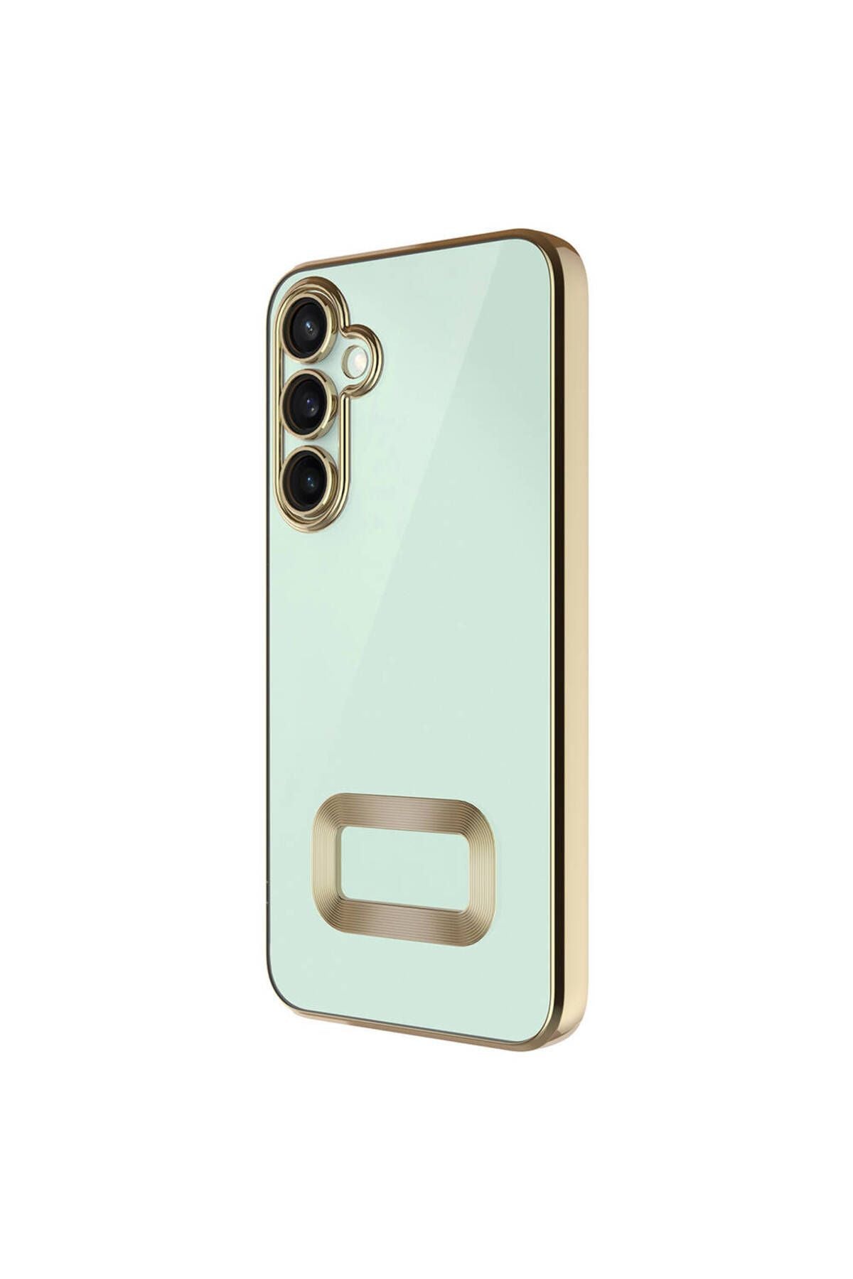 Galaxy S24 Plus Kılıf Kamera Korumalı Logo Gösteren Zore Omega Kapak - Sierra Mavi