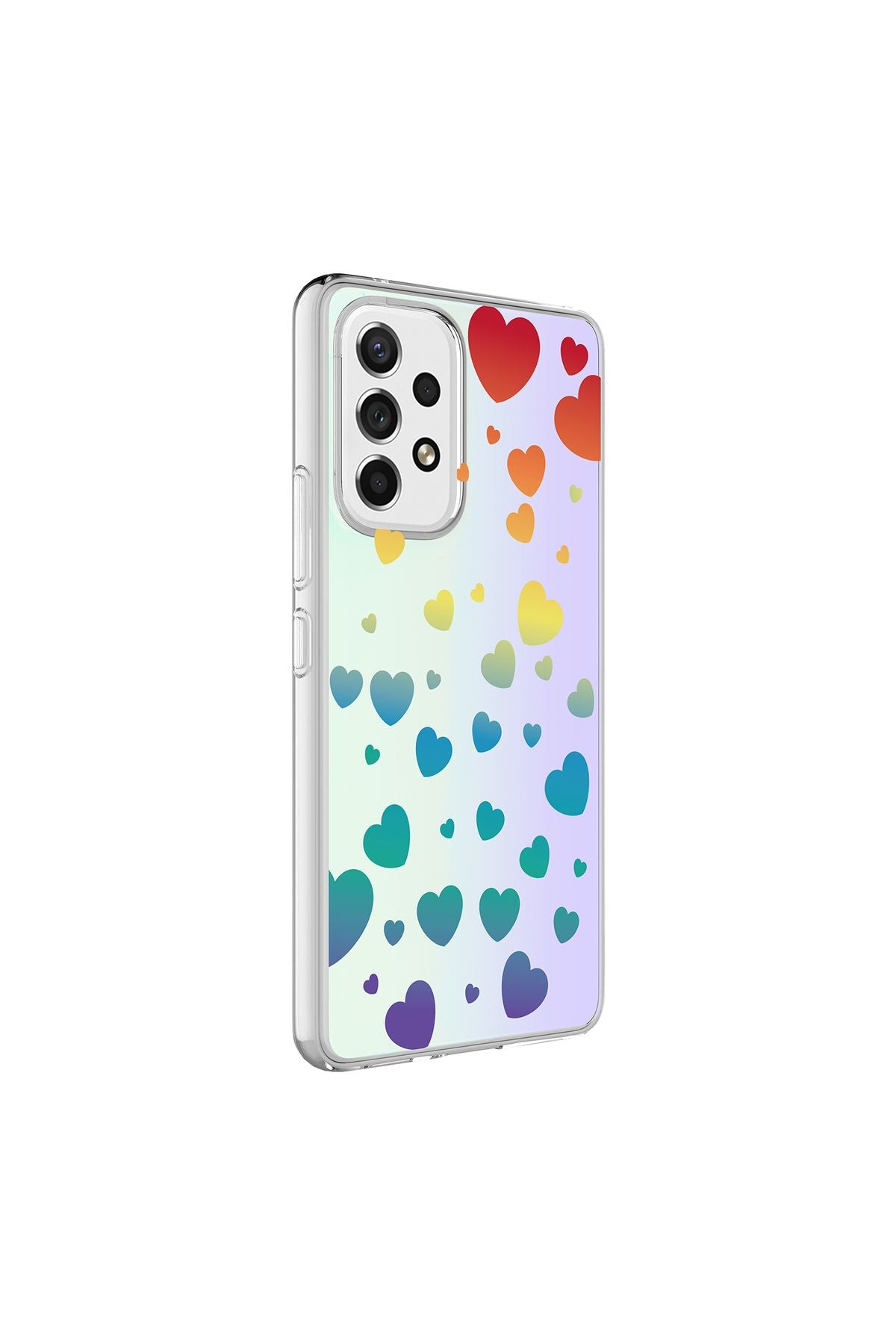 Galaxy A53 5G Kılıf Zore M-Blue Desenli Kapak - Heart No3