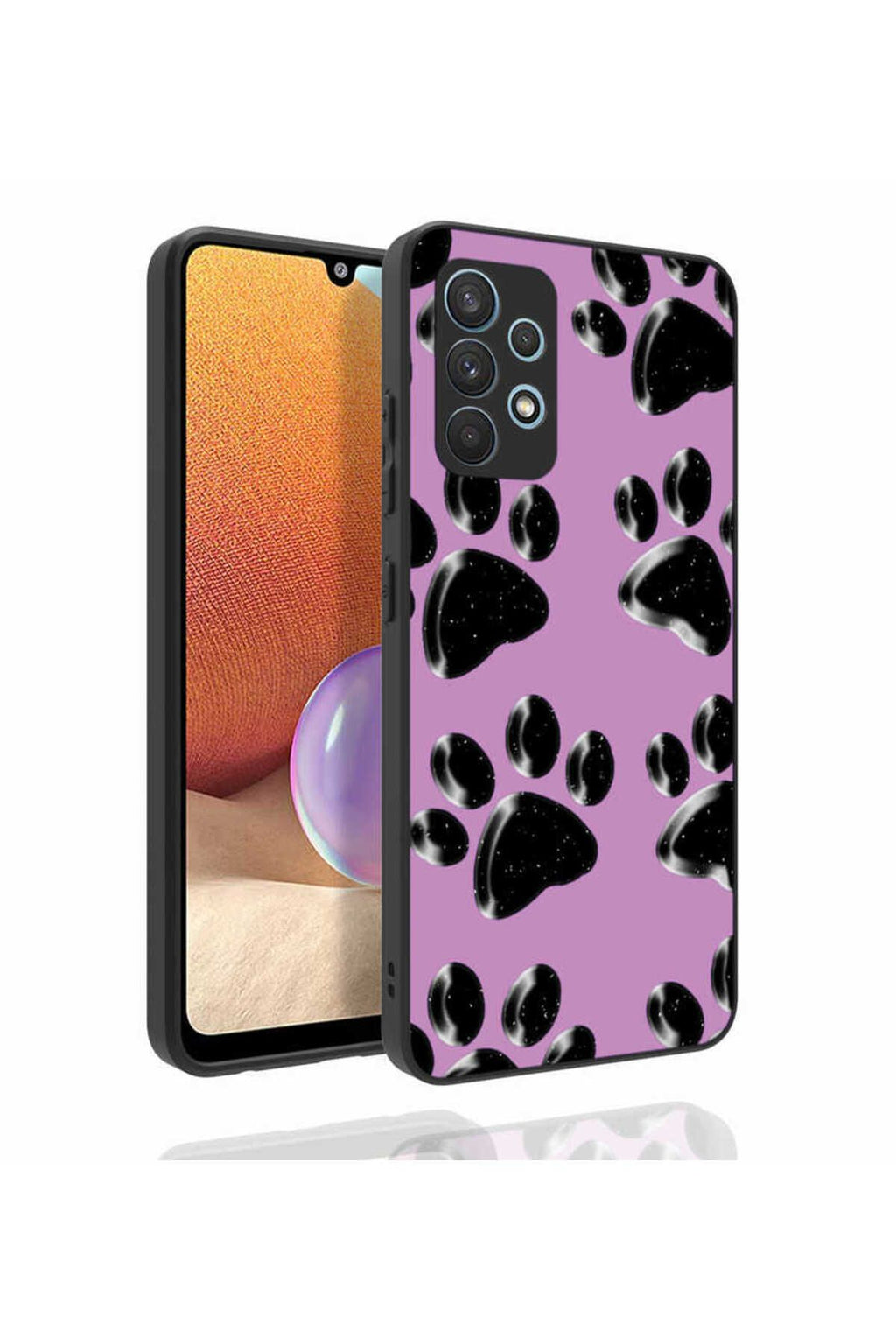 Galaxy A32 4G Kılıf Desenli Kamera Korumalı Parlak Zore Nora Kapak - NO3