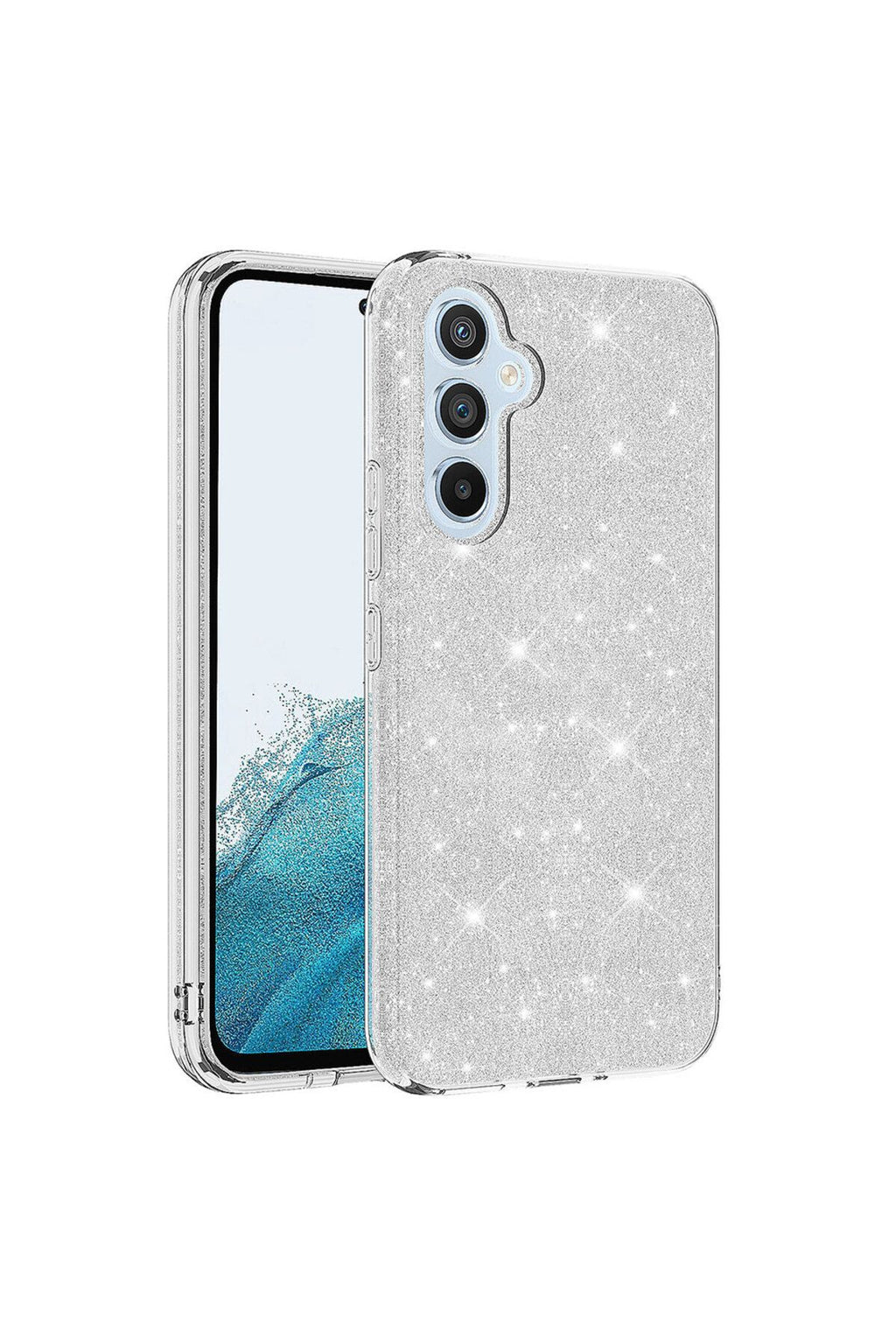 Galaxy A54 Kılıf RNTC Shining Silikon - Pembe