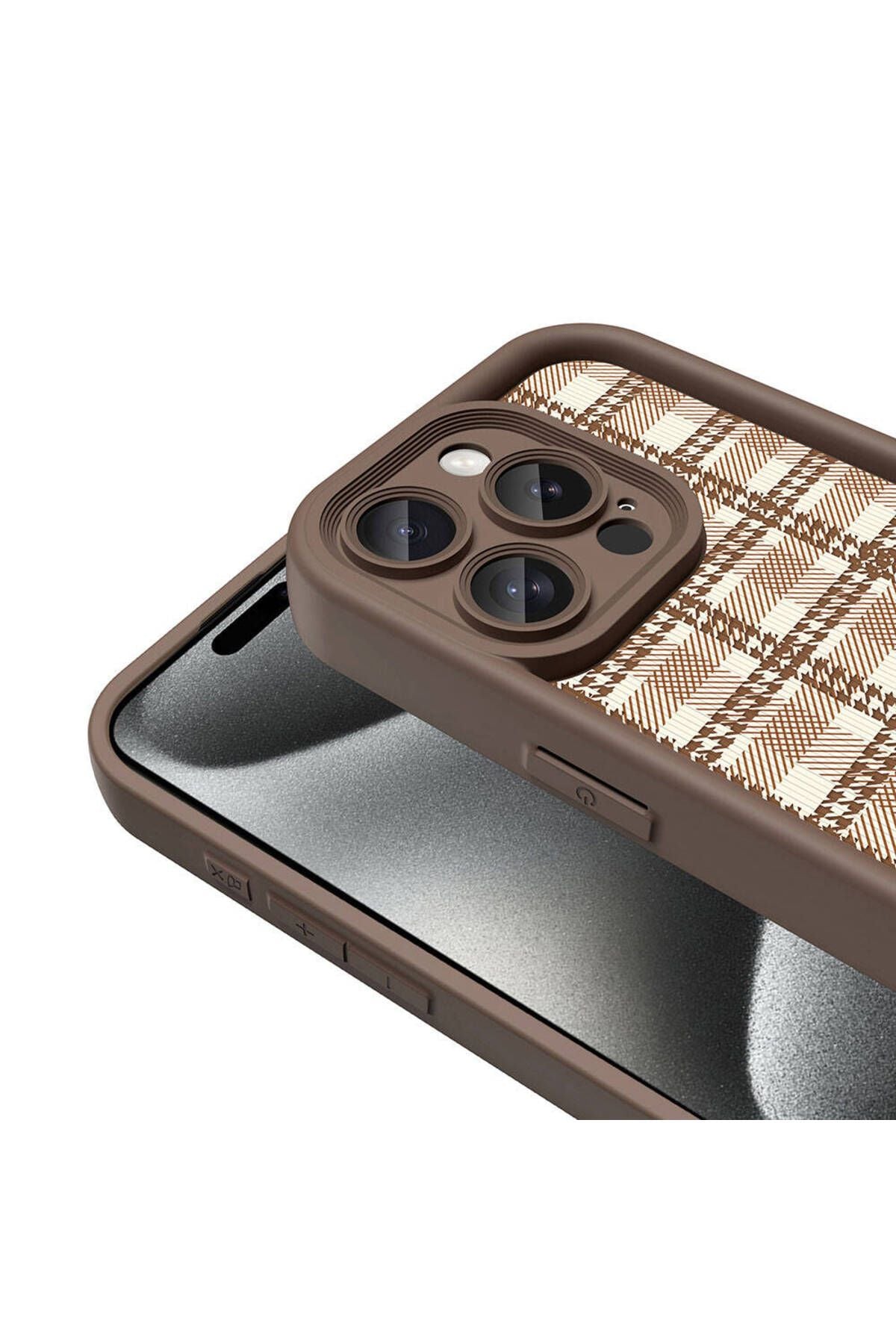 iPhone 15 Pro Kılıf Kamera Korumalı Baskılı Arka Yüzey Zore Klas Kapak - Siyah