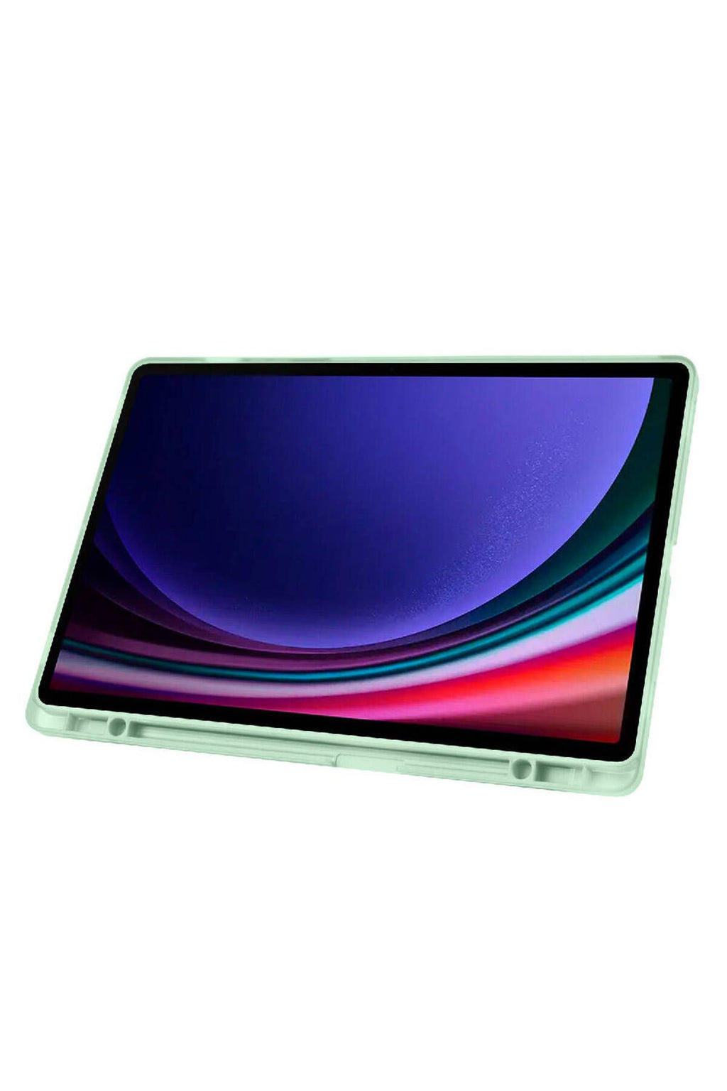 Galaxy Tab S9 Plus Kılıf  Uyumlu Zore Tri Folding Kalem Bölmeli Standlı Kılıf-Mor