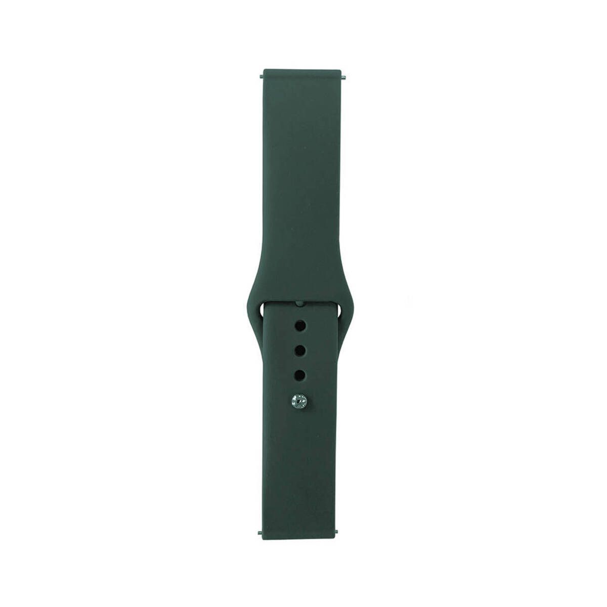 Galaxy Watch Active 2 44mm Band Serisi 20mm Klasik Kordon Silikon Strap Kayış-Pine Yeşil