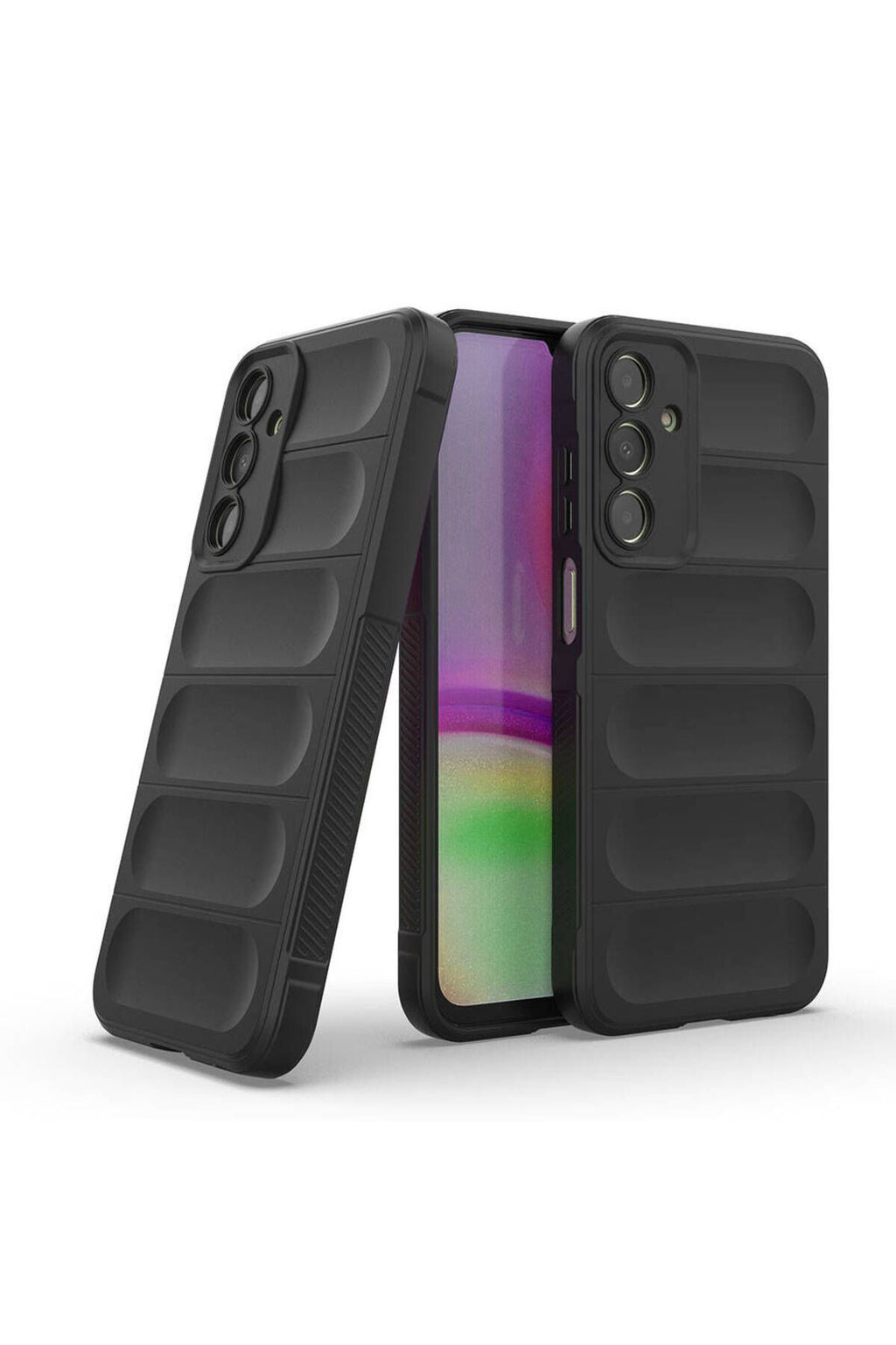 Galaxy A25 Kılıf Esnek TPU Oyuklu Arka Yüzey Tasarımlı Zore Etnik Silikon Kapak - Kırmızı