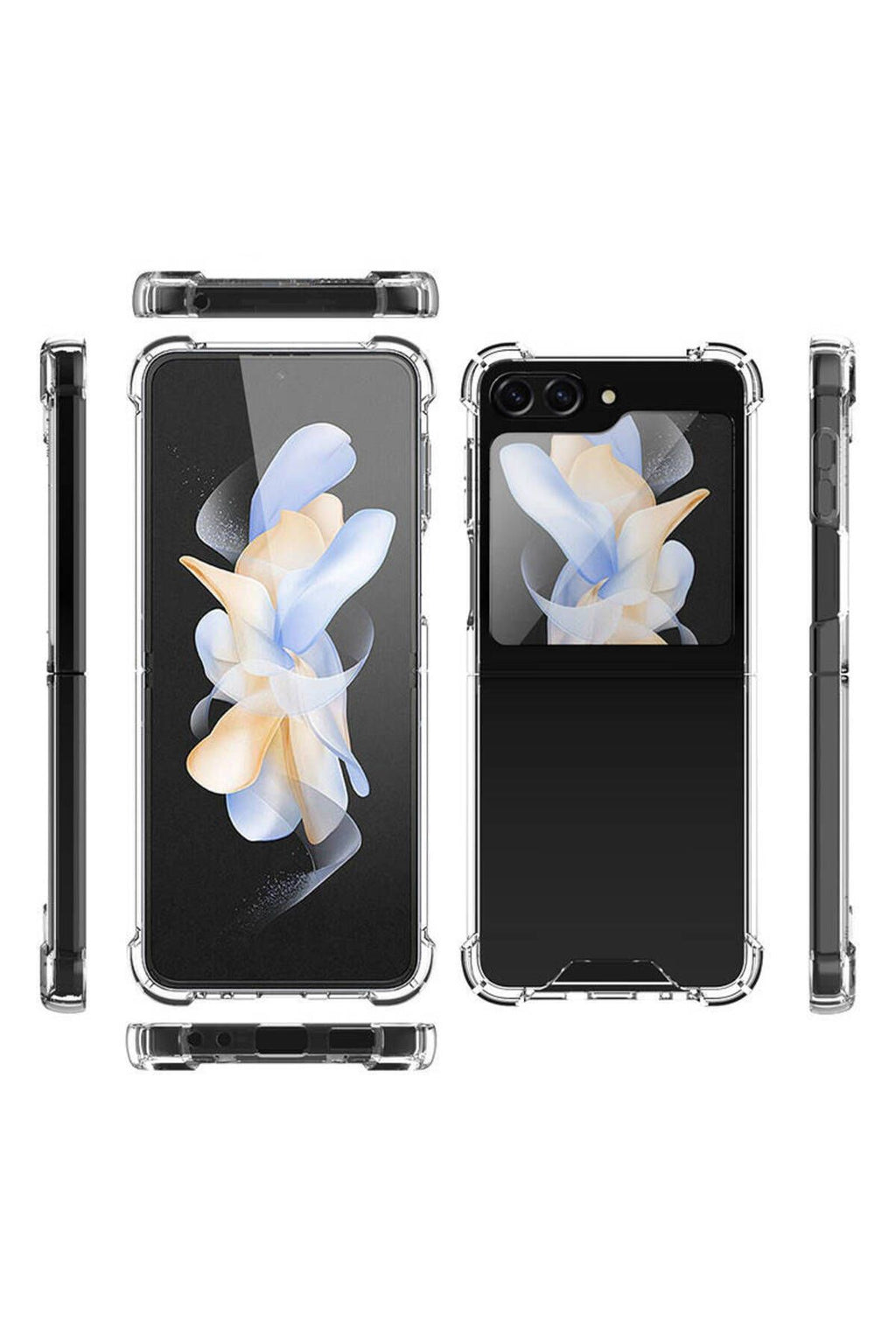 Galaxy Z Flip 5 Uyumlu Zore Nitro Anti Shock Silikon-Renksiz