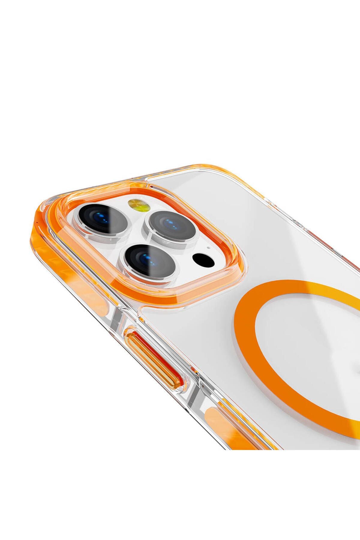 iPhone 15 Pro Kılıf Magsafe Şarj Özellikli Airbagli Takılabilir Askı Aparatlı Zore Nana Kapak - Pemb