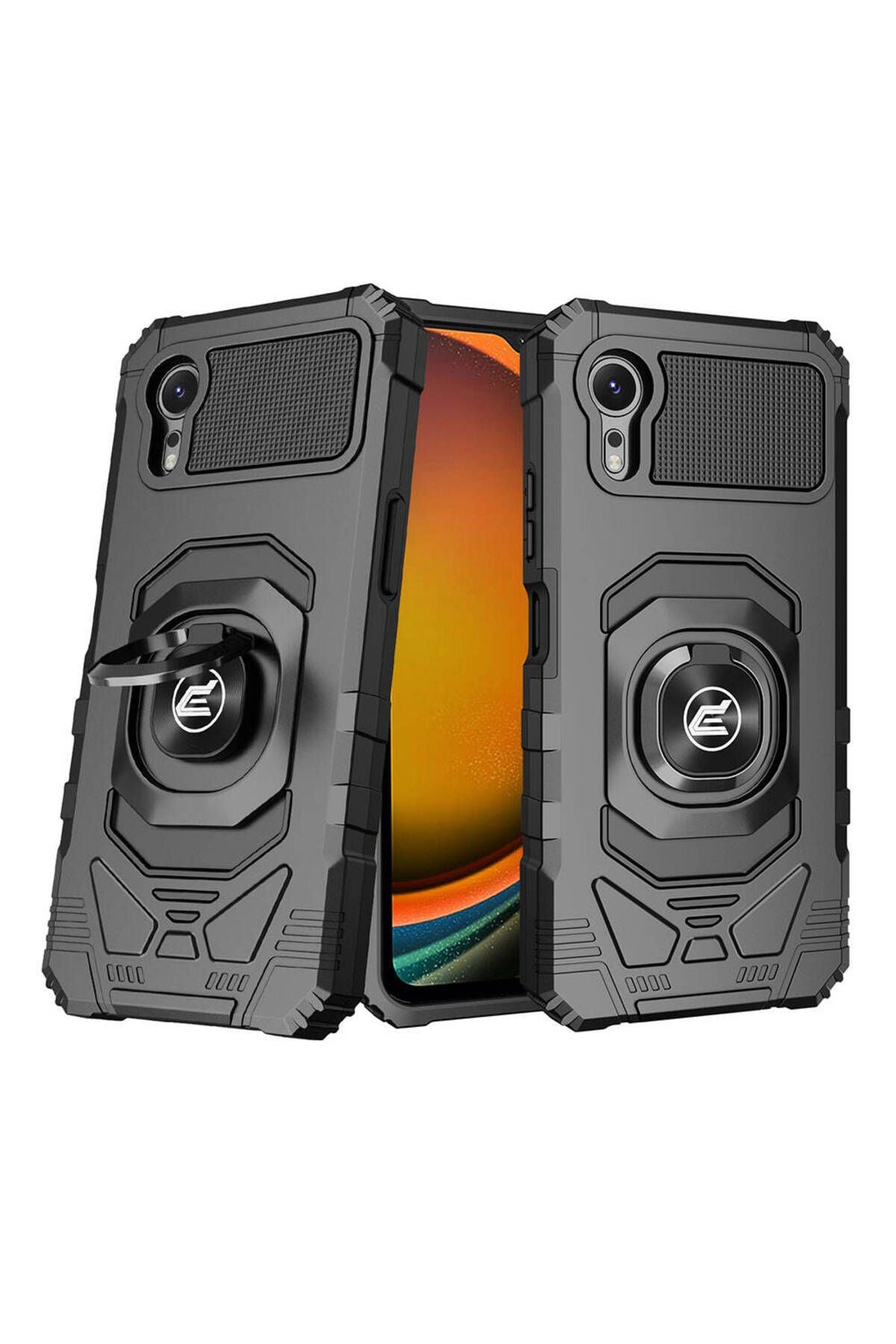 Galaxy Xcover 7 Pro Kılıf Zore Vega Blok Kapak - Siyah