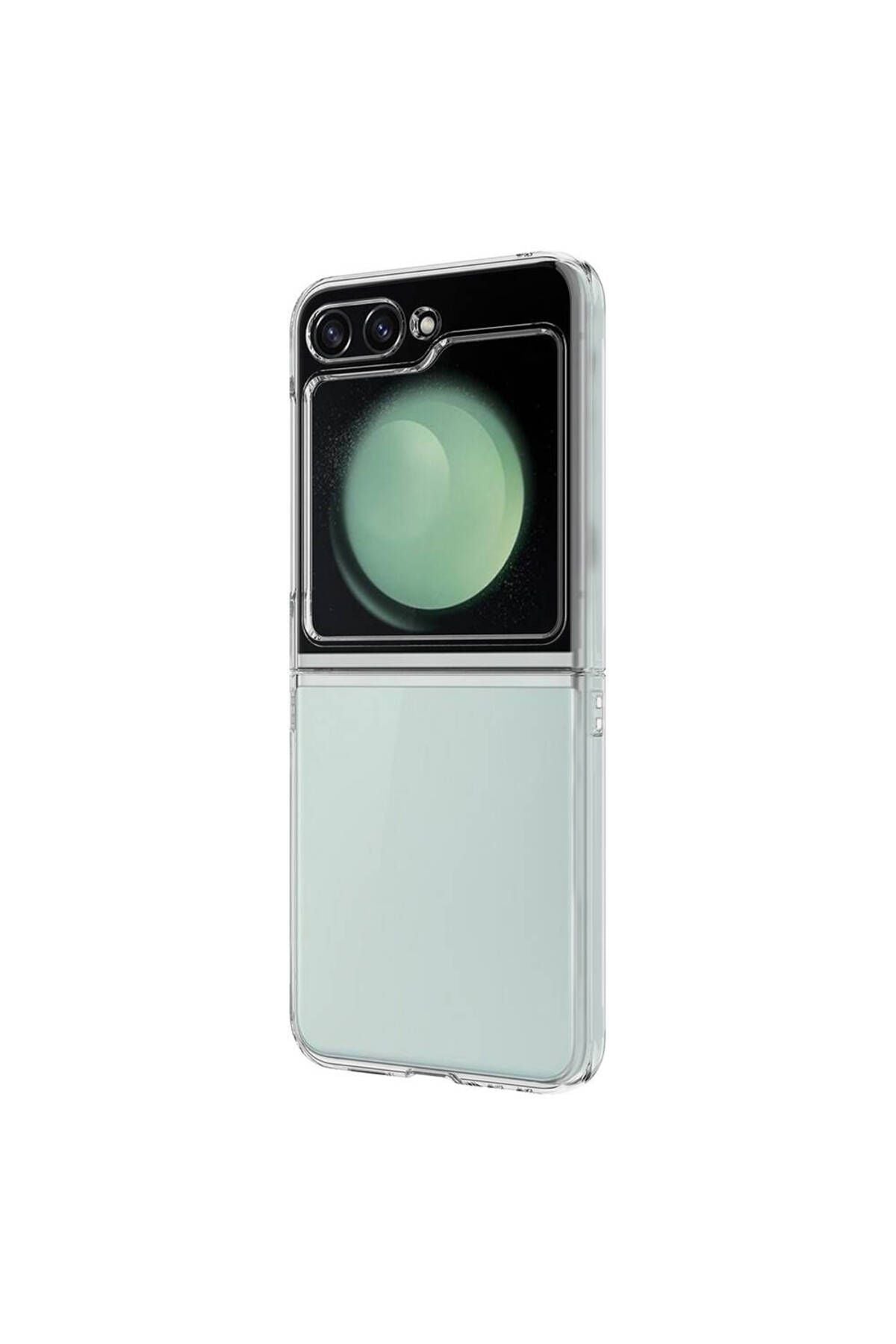 Galaxy Z Flip 5 Uyumlu Zore Droga Kılıf-Renksiz