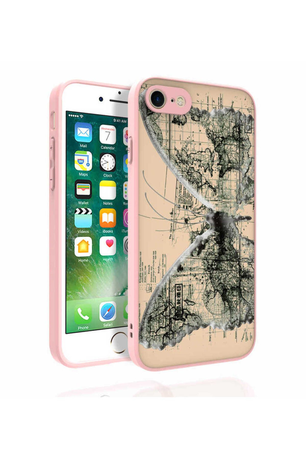 iPhone SE 2022 Uyumlu Desenli Kamera Korumalı Parlak Zore Nora Kılıf-NO3