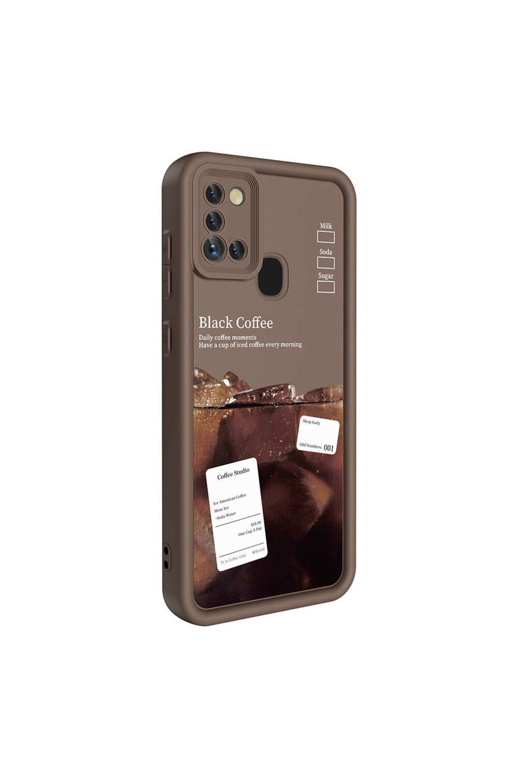 Galaxy A21S Kılıf Kamera Korumalı Baskılı Arka Yüzey Zore Klas Kapak - Beyaz