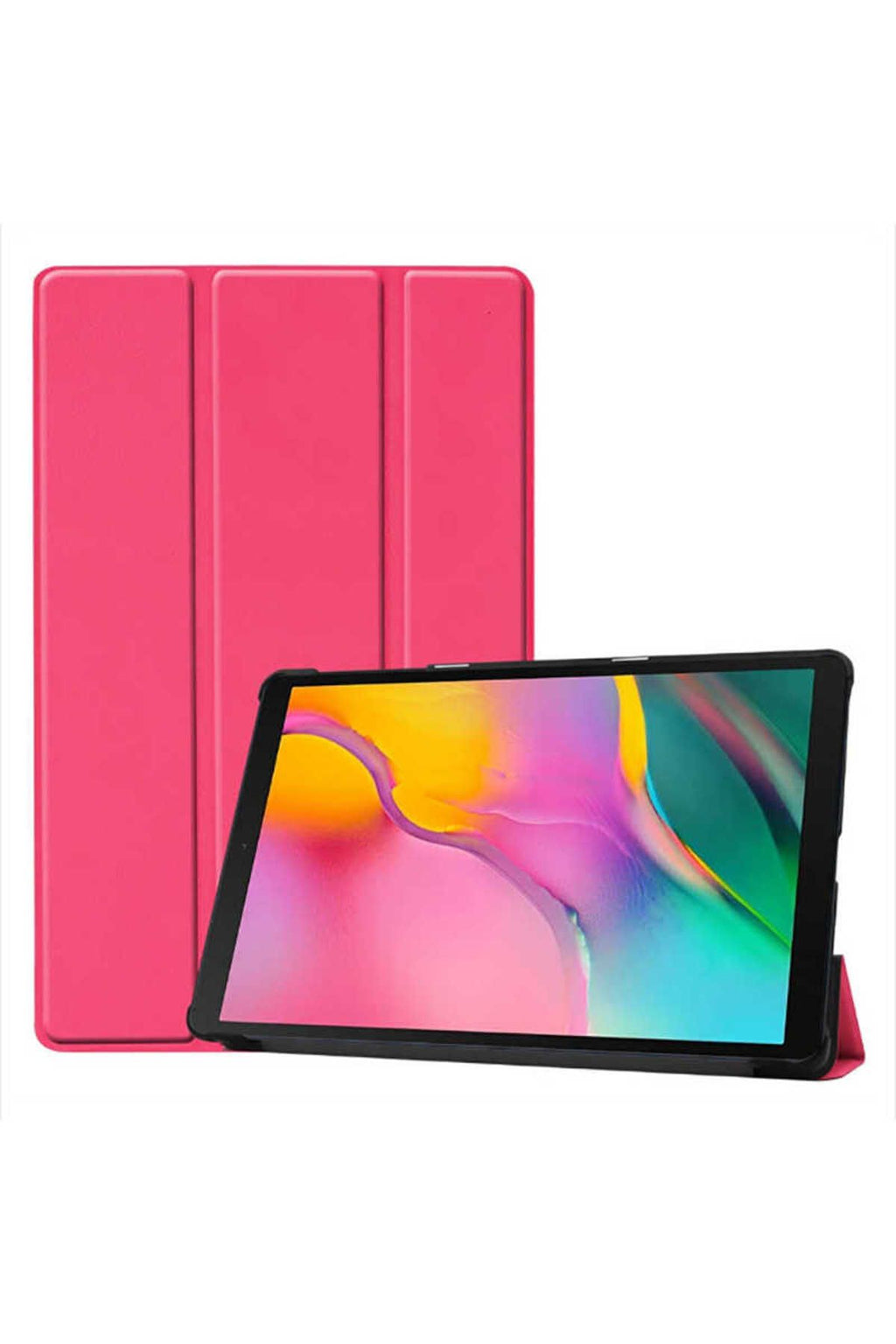 Galaxy Tab A 8.0 (2019) T290  Uyumlu Zore Smart Cover Standlı 1-1 Kılıf-Pembe