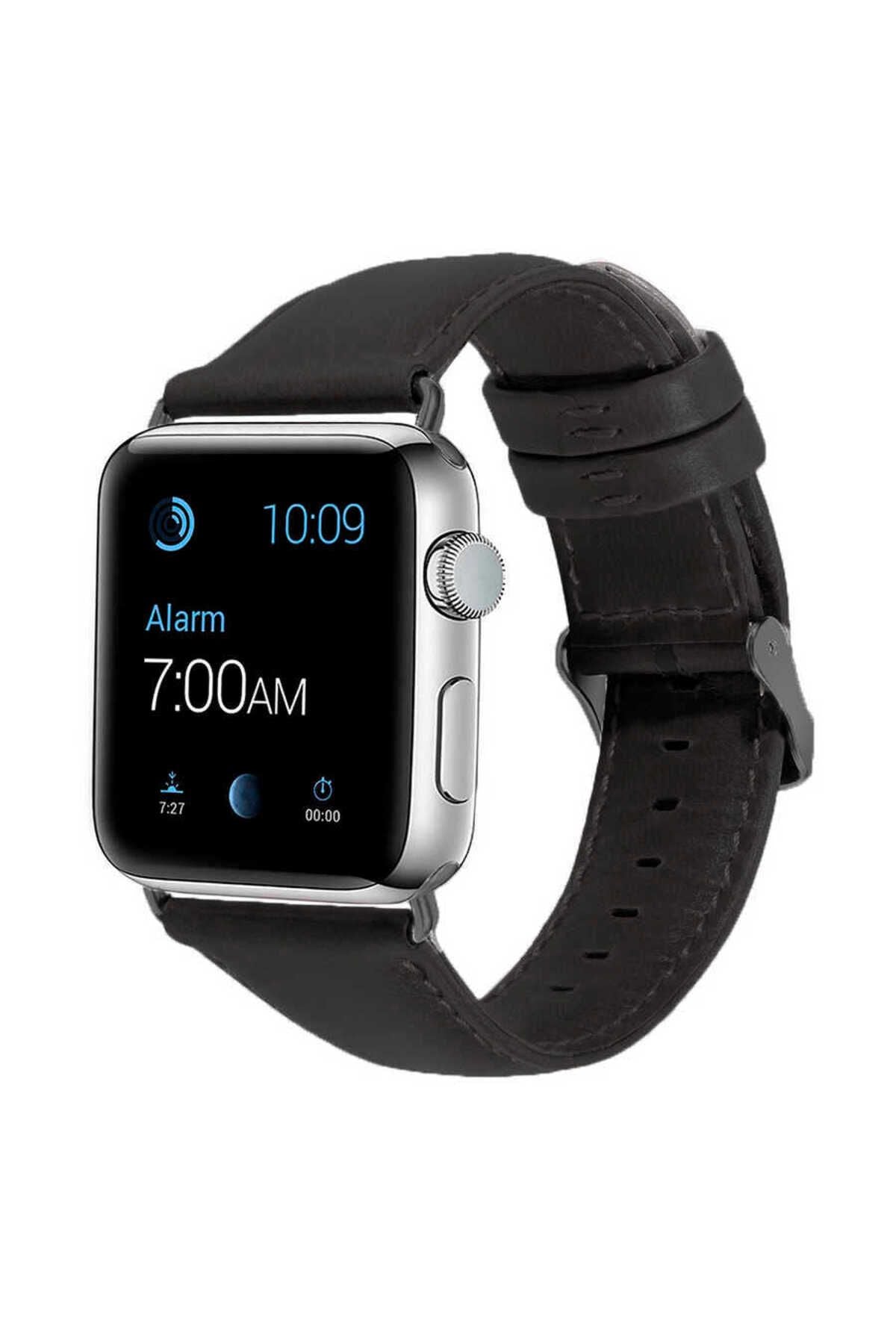 Watch 38mm Uyumlu Luxury Leather Deri Zore Kordon-NO9