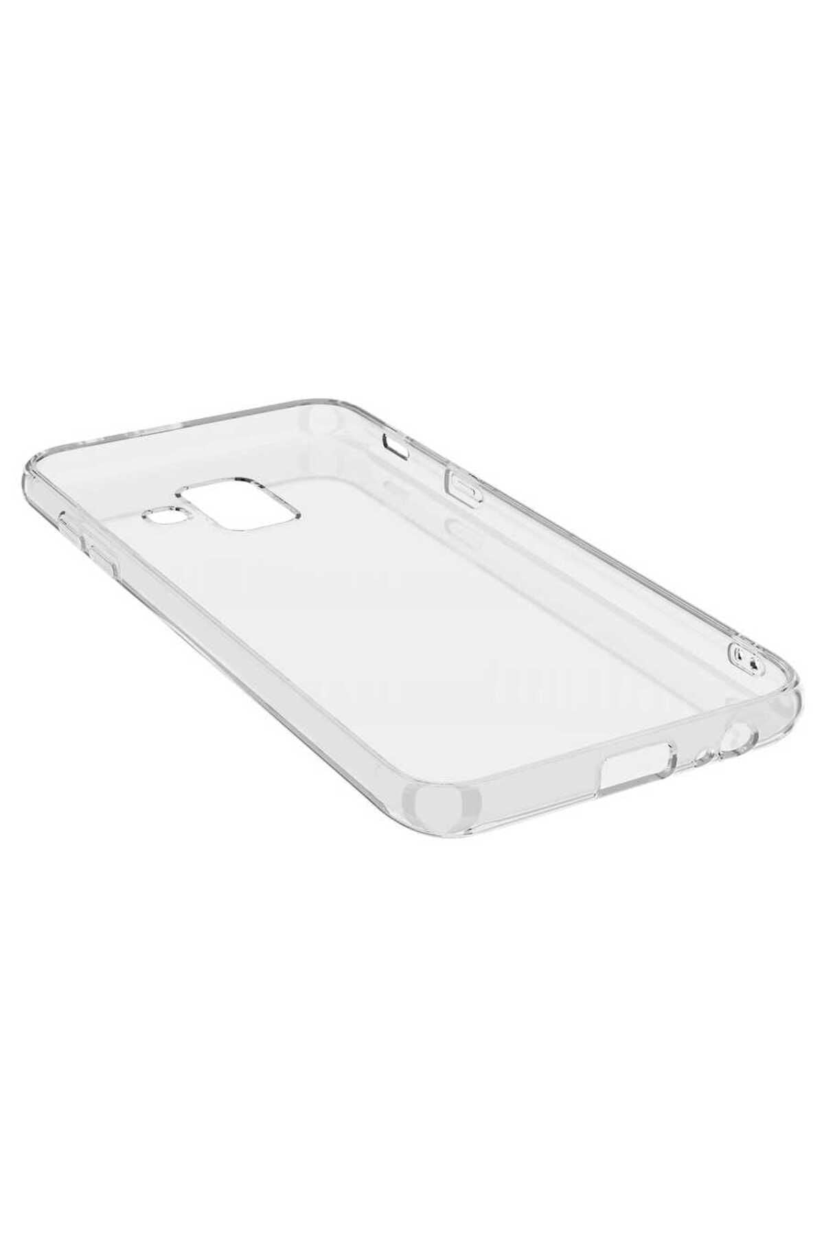 Galaxy A6 2018 Kılıf Zore Süper Silikon Kapak - Renksiz