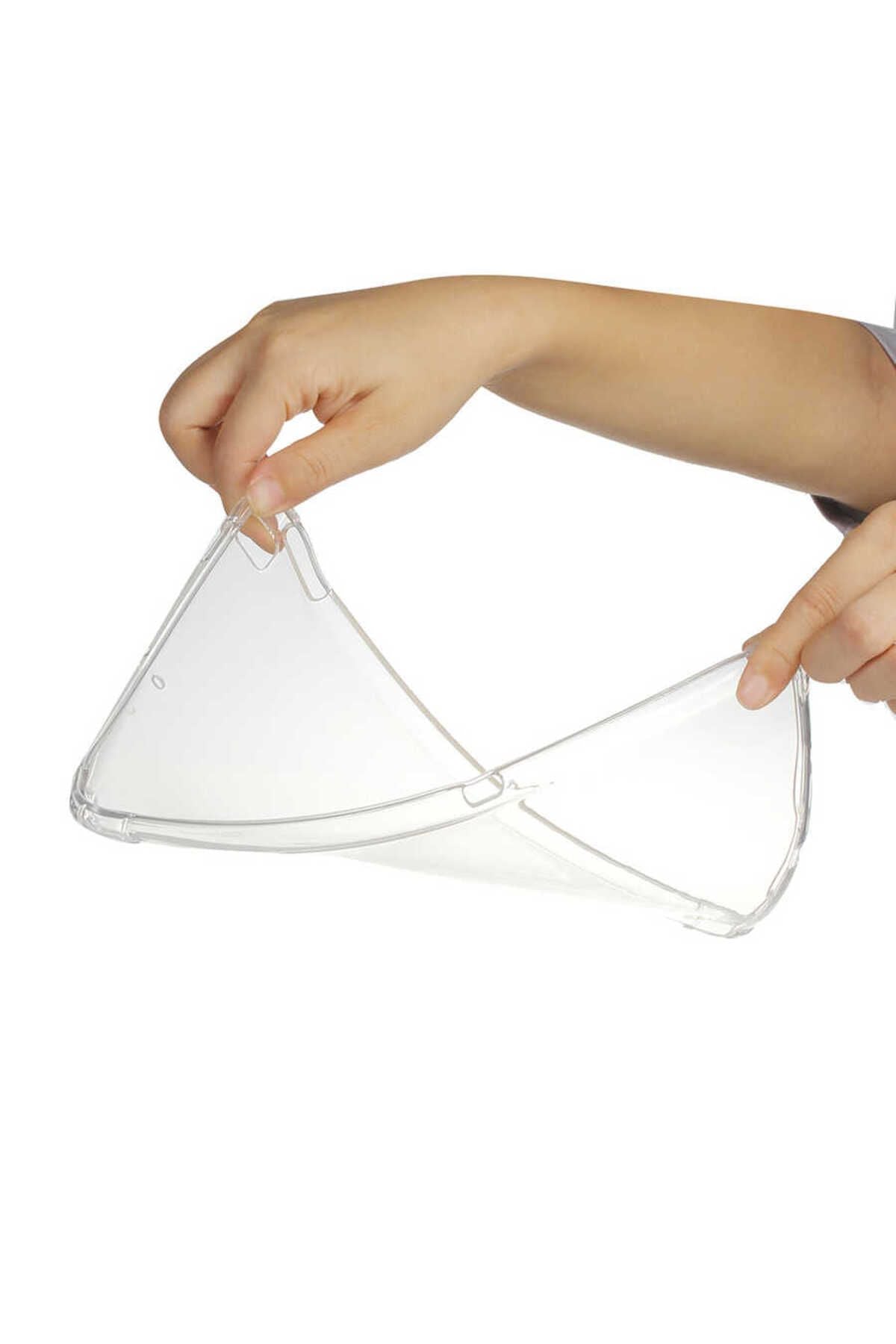 iPad 10.2 2021 (9.Nesil) - Uyumlu Uyumlu Zore Tablet Nitro Anti Shock Silikon Kapak-Renksiz