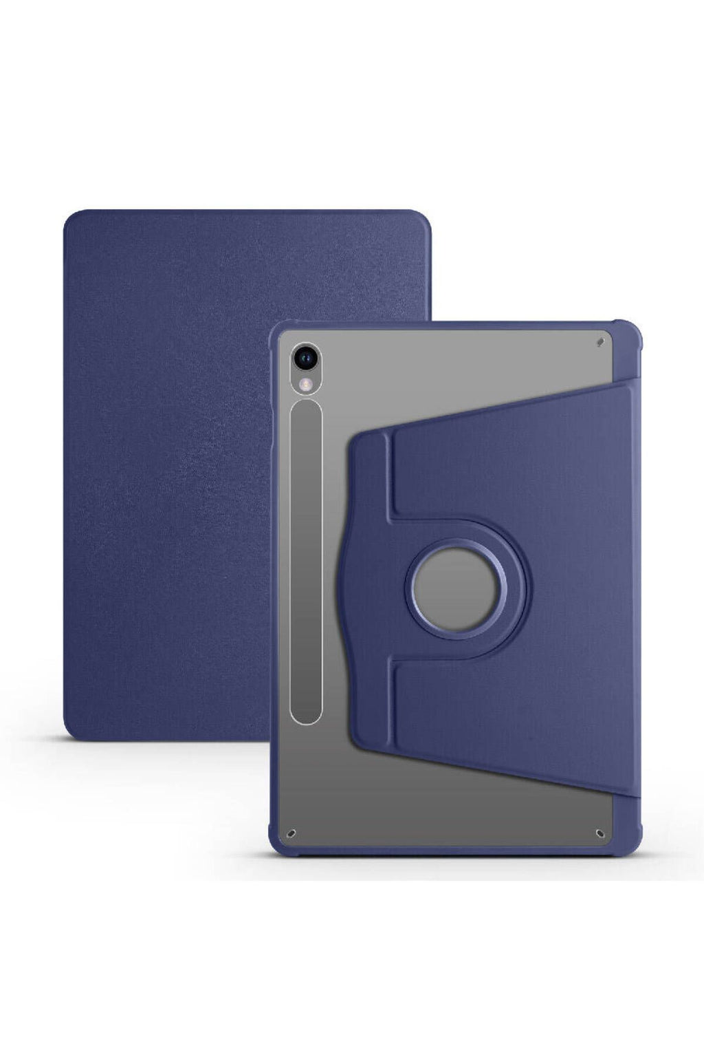 Galaxy Tab S9 Kılıf  Uyumlu Termik Kalem Bölmeli Dönebilen Standlı Kılıf-Lavendery Gray