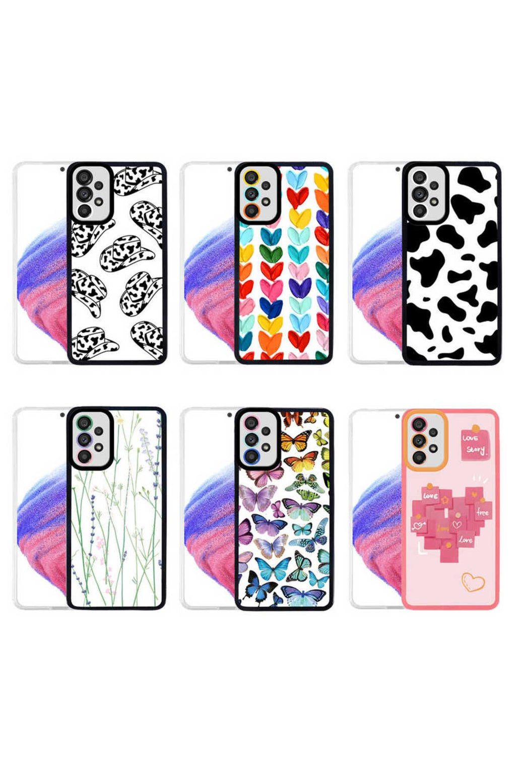 Galaxy A33 5G Uyumlu Adamax M - Fit Desenli Kapak - Love Story No2 Adamax