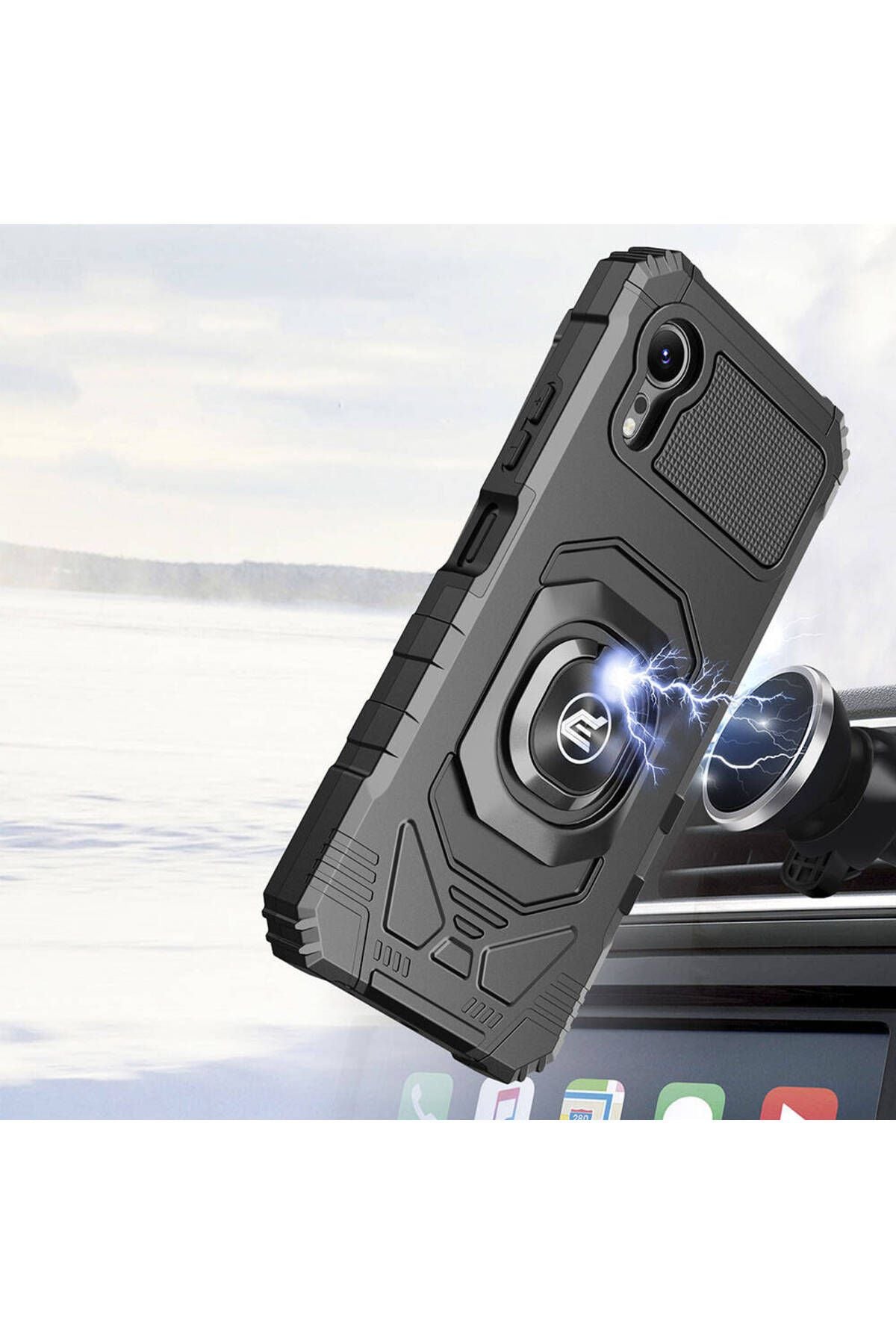 Galaxy Xcover 7 Pro Kılıf Zore Vega Blok Kapak - Siyah