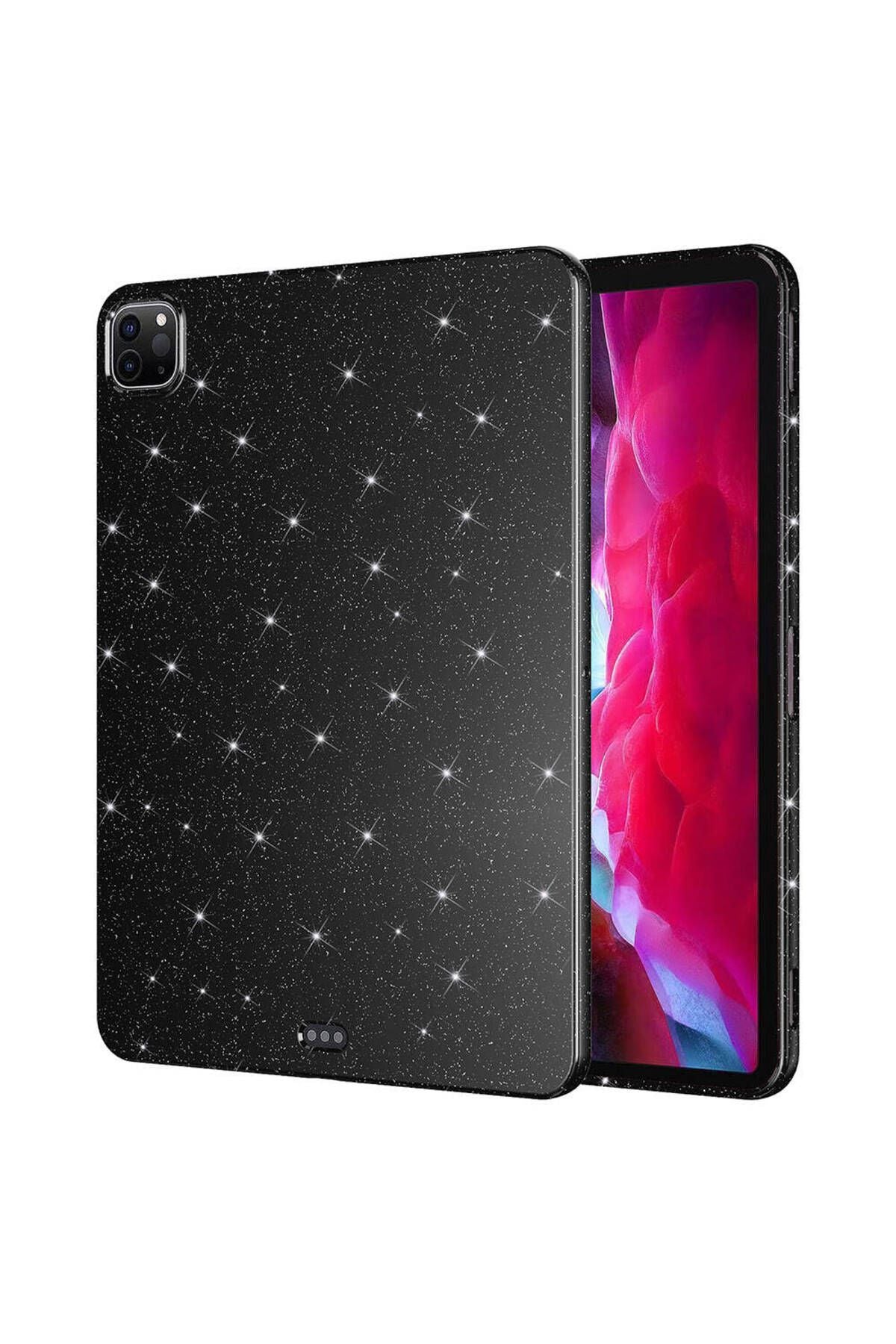 iPad Pro 11 2022 M2 Simli Parlak Görünümlü Uyumlu Zore Tablet Koton Kılıf-Derin Mor
