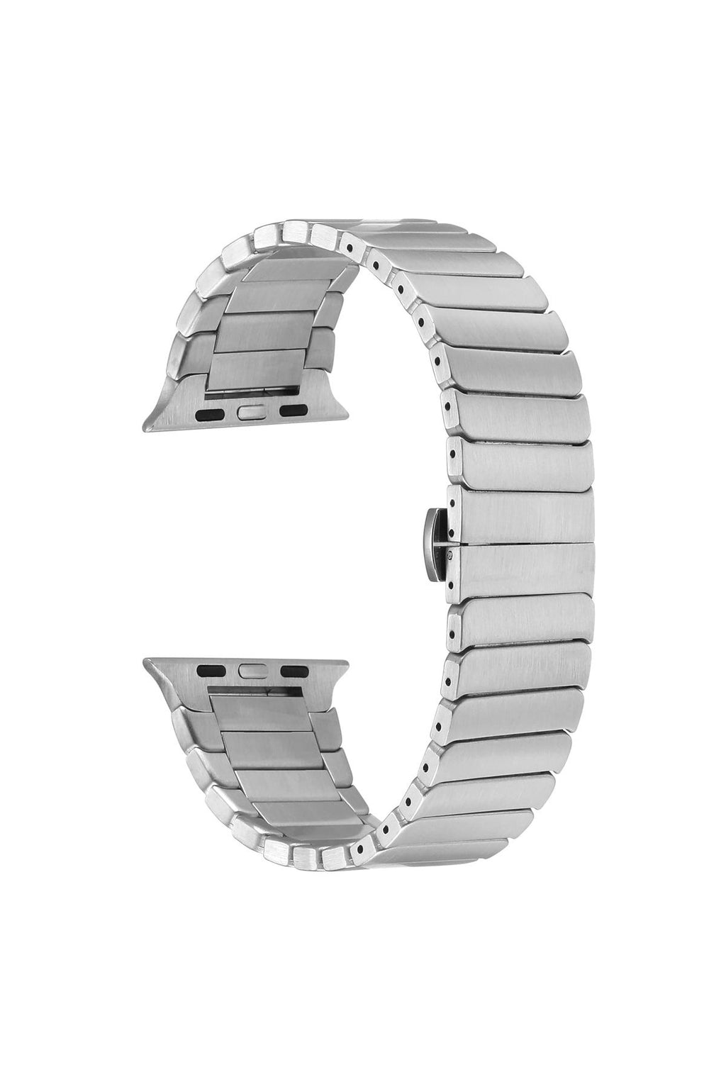 Watch Ultra 49mm Kordon Uyumlu KRD-79 Metal Strap Kayış CLO- Gri
