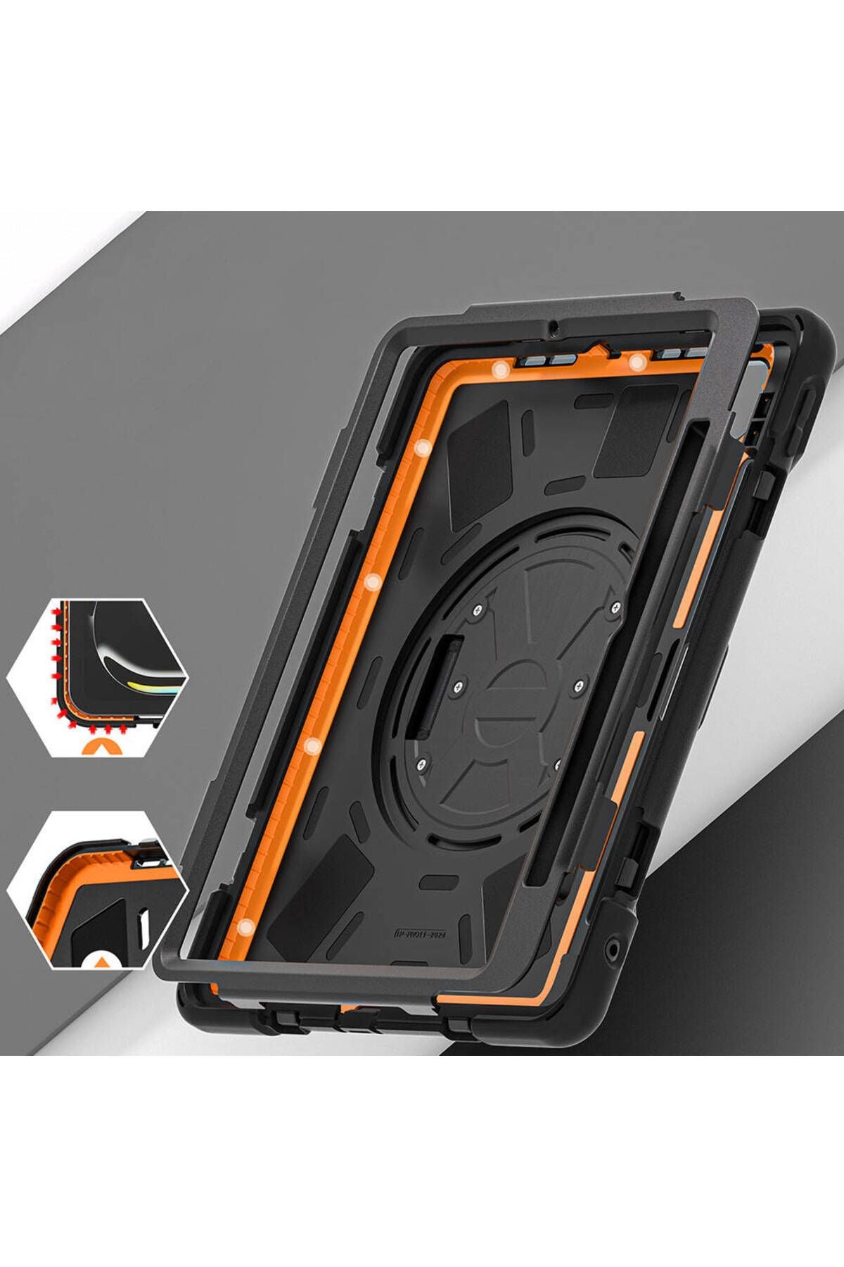 iPad Pro 11 2024 Zore Defender Tablet Silikon - Siyah