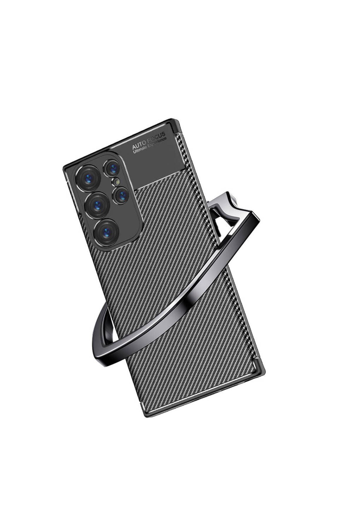 Galaxy S24 Ultra Uyumlu Zore Negro Silikon Kılıf-Siyah
