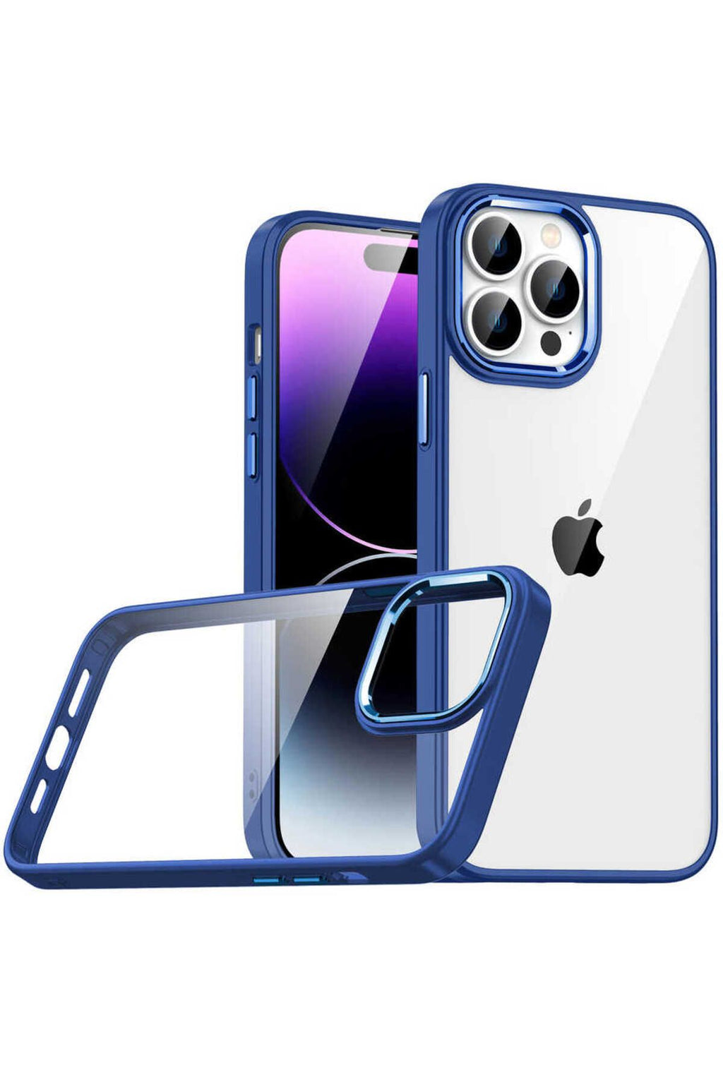 iPhone 14 Pro Uyumlu Zore Flora Kılıf-Lacivert