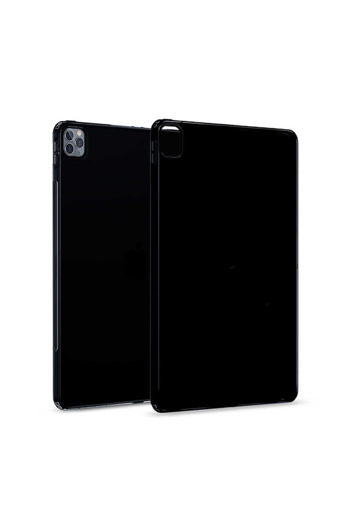 iPad Pro 12.9 Pro 2020 (4.Nesil) - Uyumlu Uyumlu Zore Tablet Süper Silikon Kapak-Renksiz