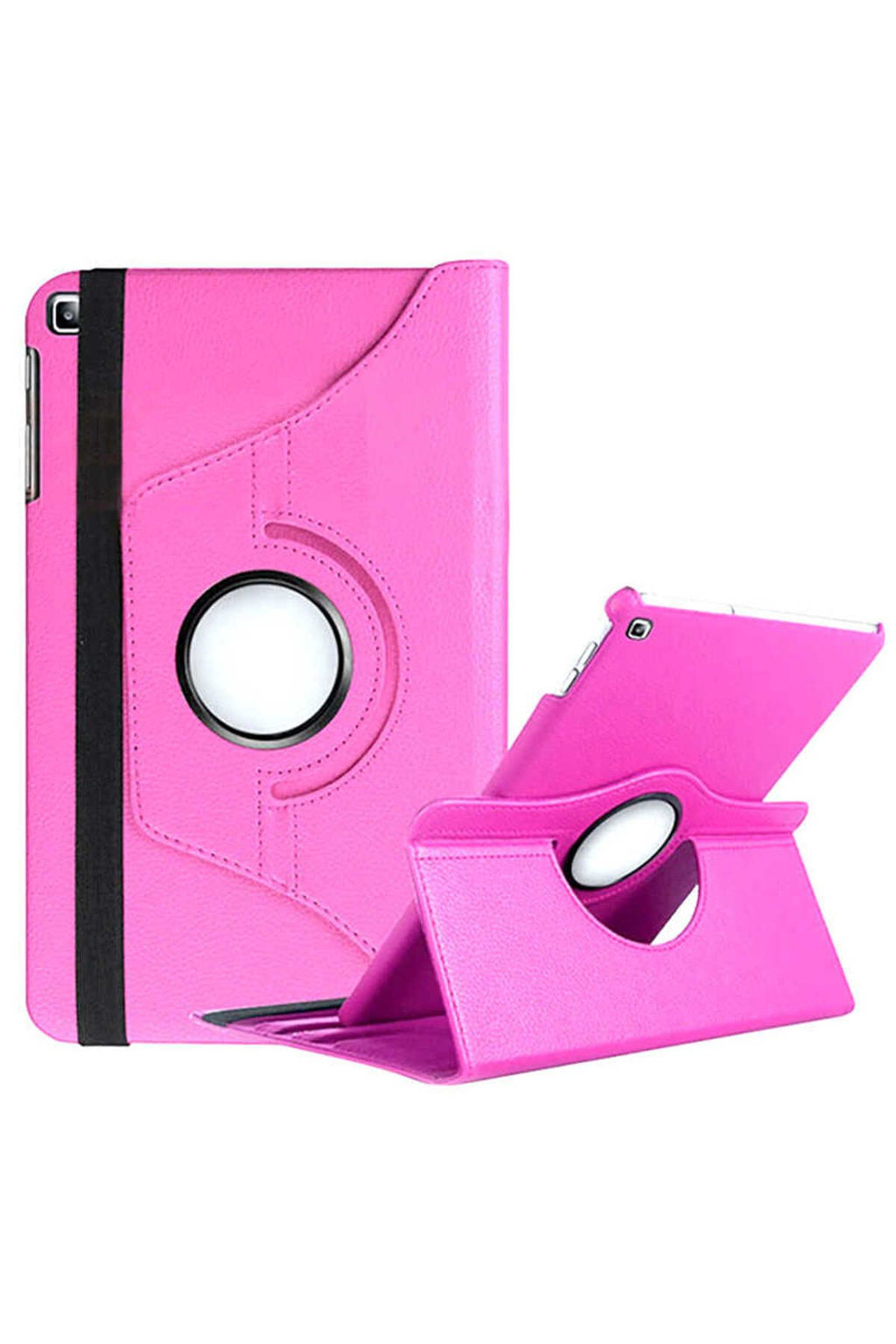 Galaxy Tab A 8.0 (2019) T290  Uyumlu Zore Dönebilen Standlı Kılıf-Pembe Açık