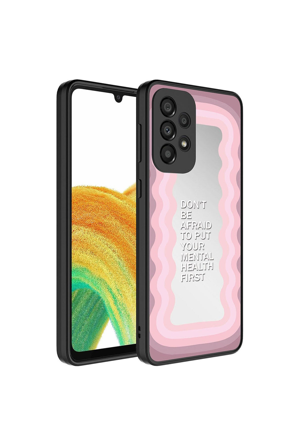 Galaxy A33 5G Kılıf Aynalı Desenli Kamera Korumalı Parlak Zore Mirror Kapak - Ayna