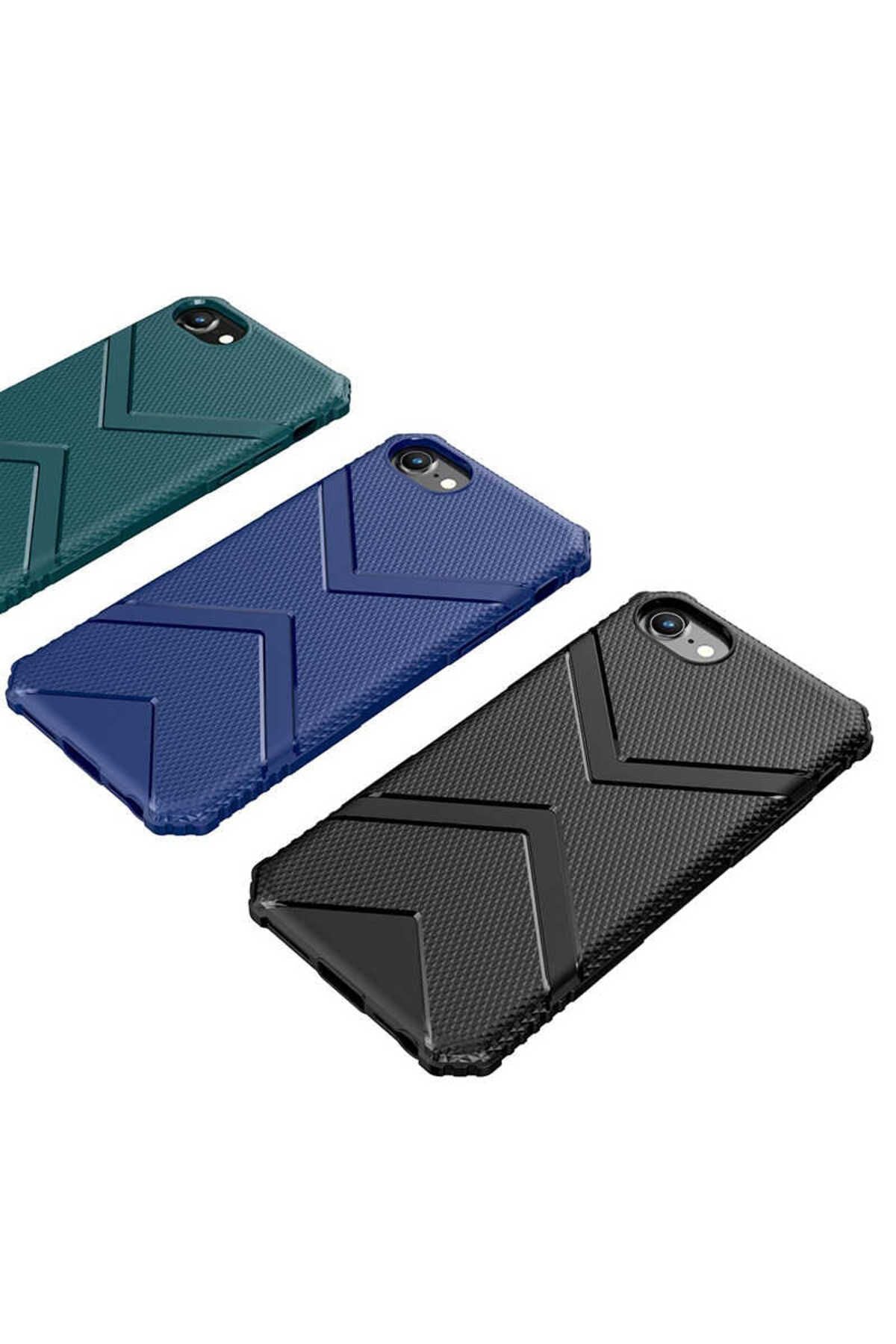 iPhone SE 2022 Uyumlu Zore Hank Silikon-Koyu Yeşil