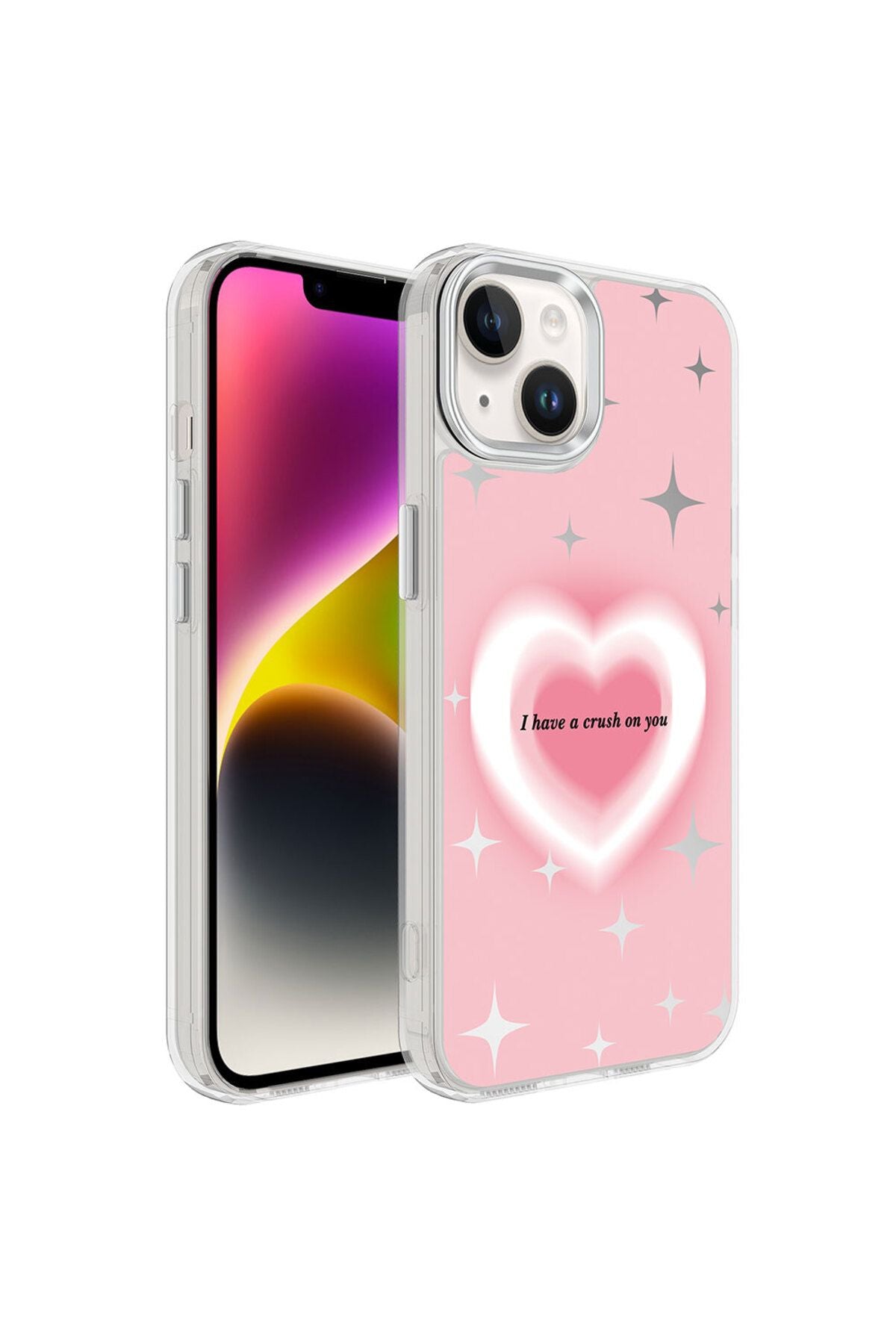 iPhone 14 Uyumlu AiHTTgli Parlak Tasarımlı Zore Mimbo Kılıf-NO1