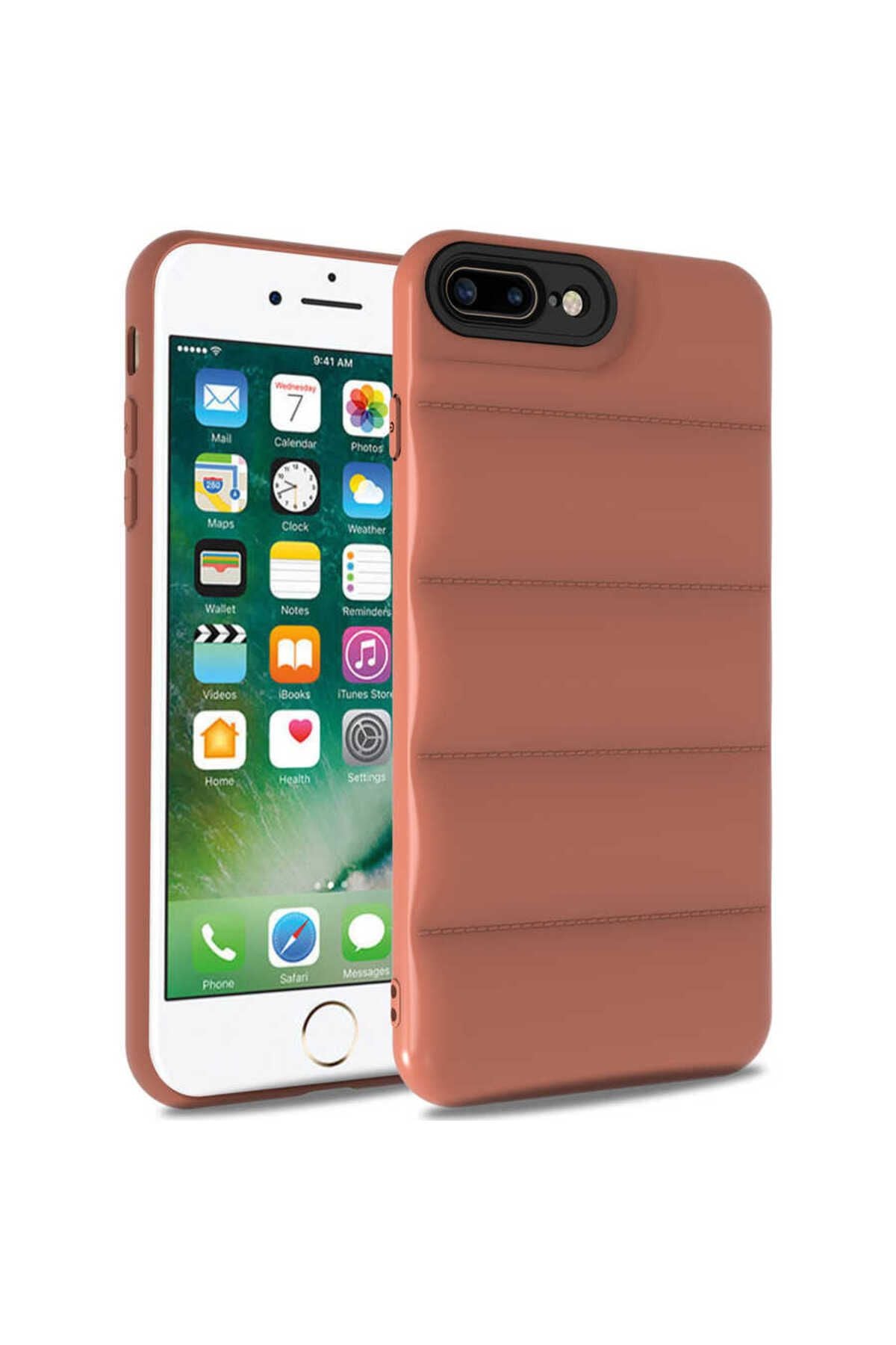 iPhone 8 Plus Kılıf Zore Kasis Kapak - Saks Mavi