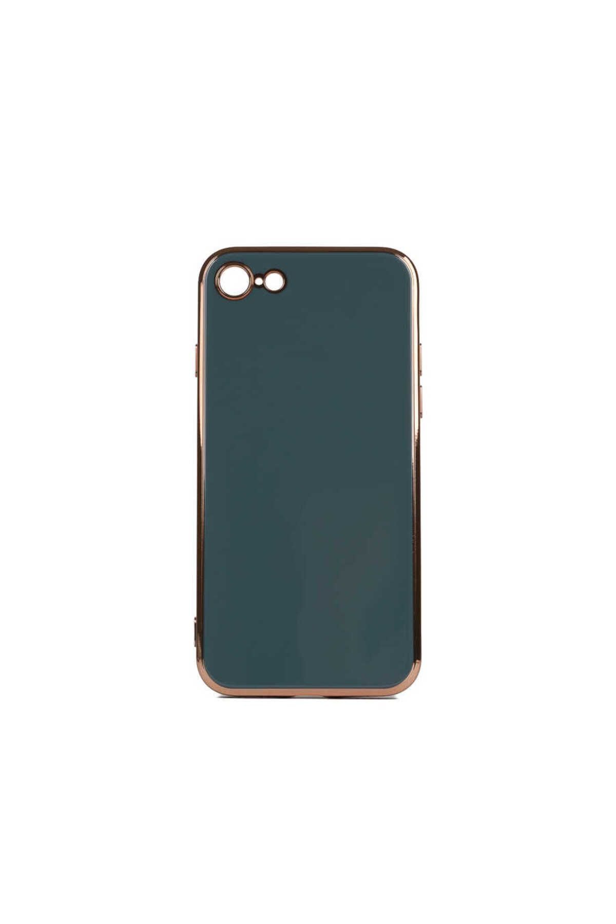 iPhone SE 2020 Kılıf Zore Bark Kapak - Petrol Yeşil