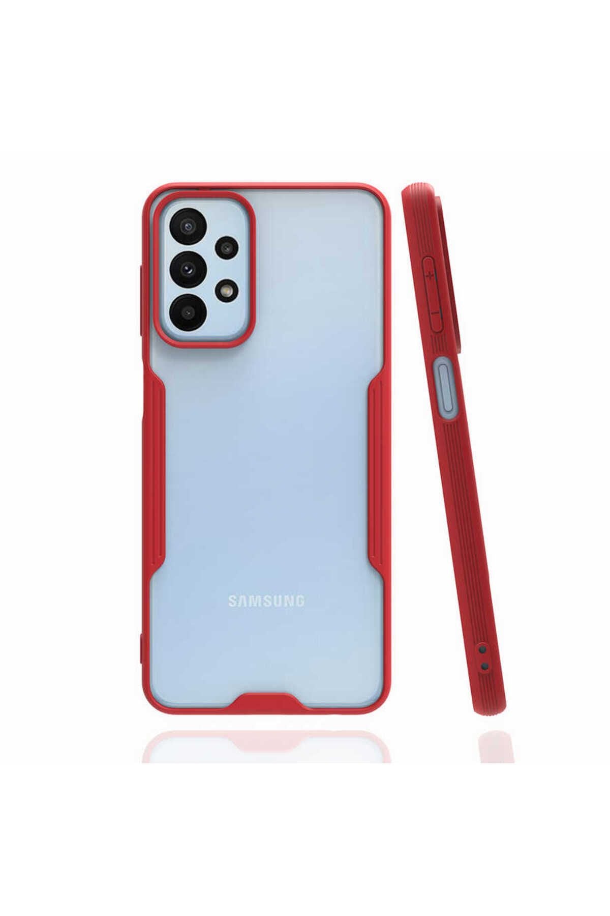 Galaxy A23 Kılıf SVL Parfe Kapak - Kırmızı