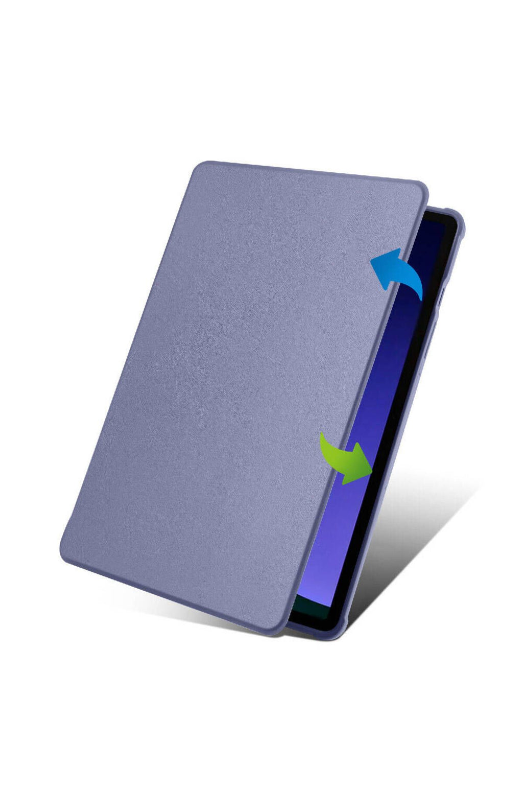 Galaxy Tab S9 Kılıf  Uyumlu Zore Termik Kalem Bölmeli Dönebilen Standlı Kılıf-Açık Yeşil