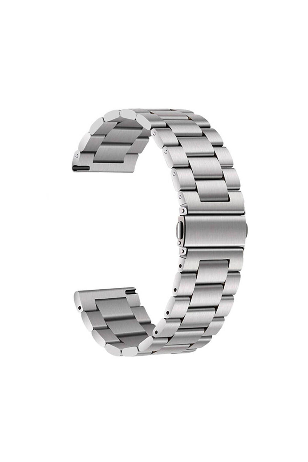 Galaxy Watch Active 2 40mm Zore Band-04 20mm Metal Kordon-Gümüş