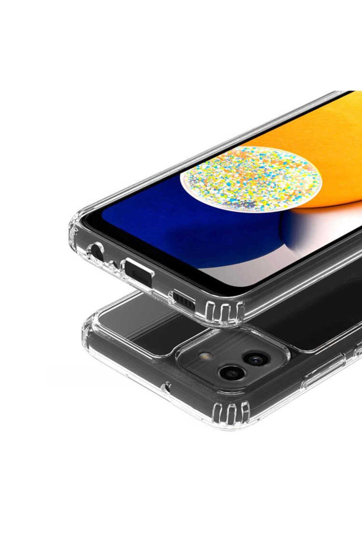 Galaxy A03 Kılıf Zore 2mm Anti Shock Silikon - Renksiz