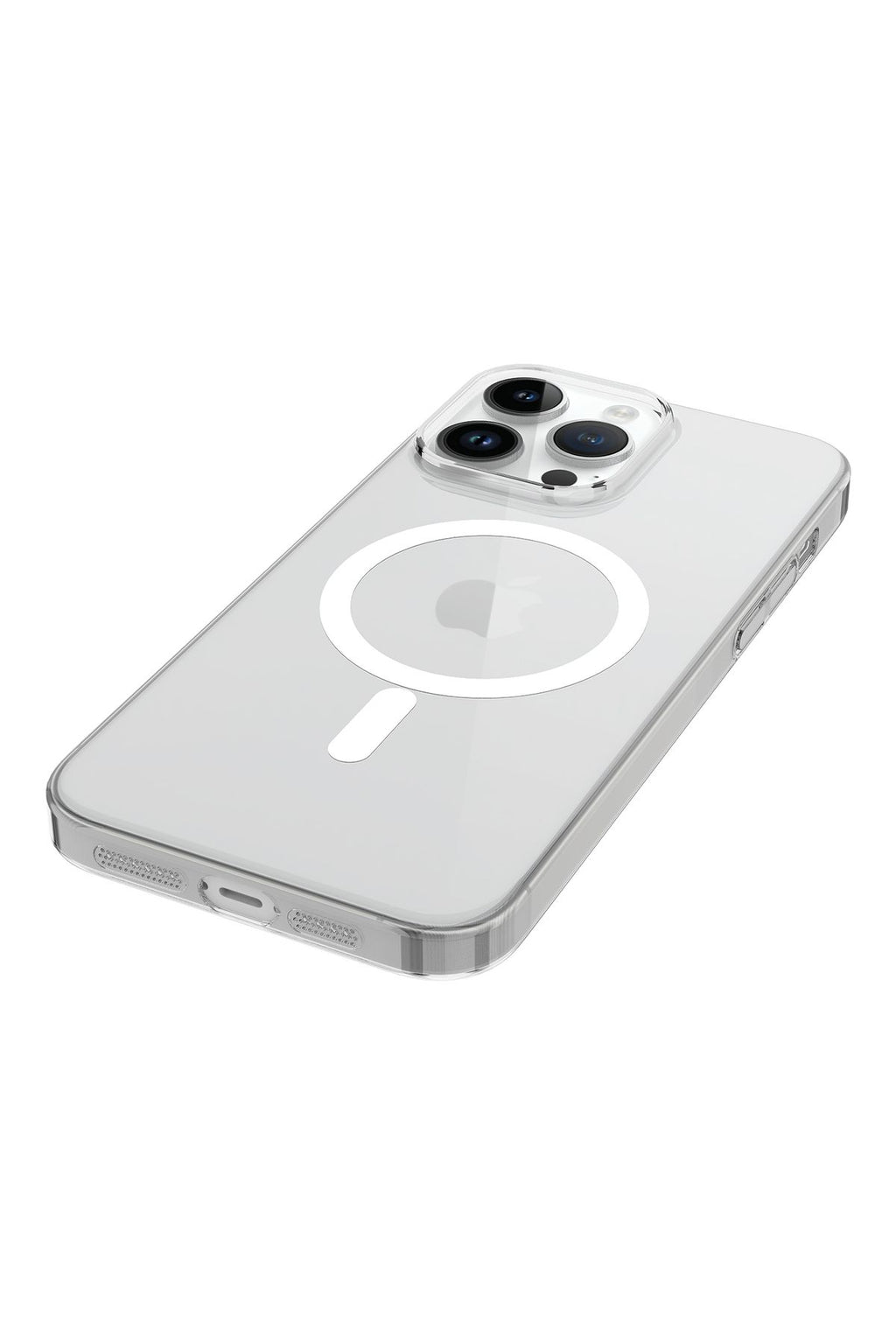 iPhone 14 Pro Uyumlu Zore Wireless Şarj Özellikli Şeffaf Tek Kamera Çerçeveli Porto Kılıf-Renk