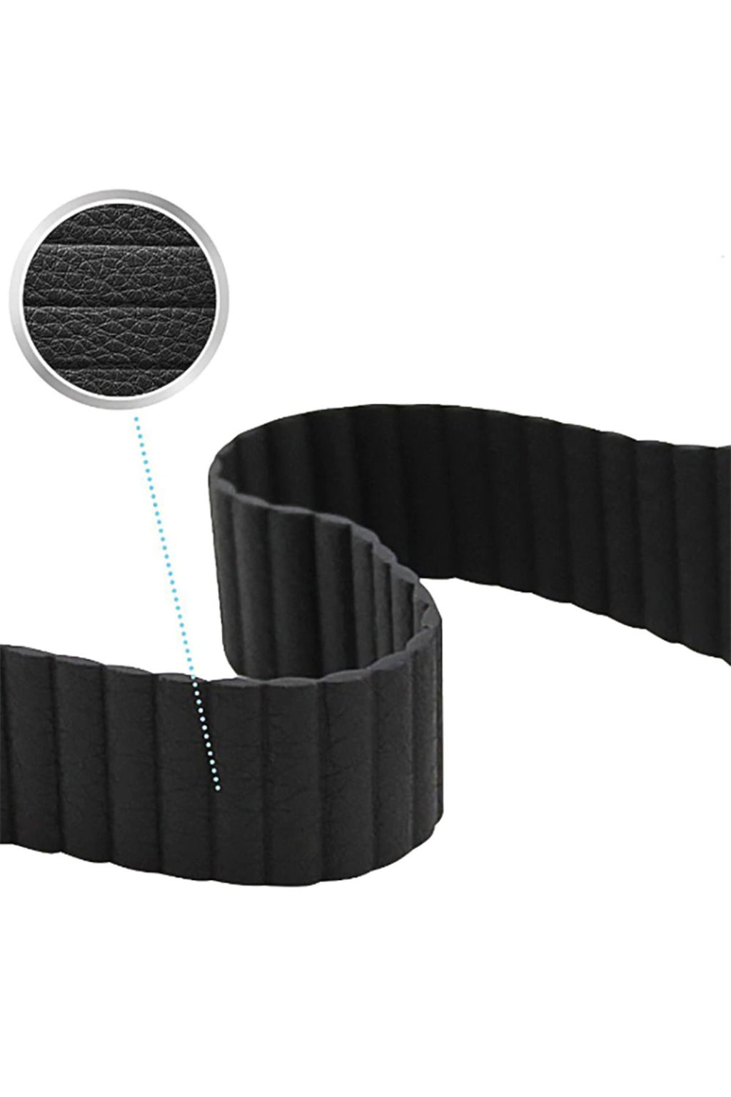 Watch Ultra 49mm Kordon Uyumlu KRD-09 Deri Lop Strap Kayış CLO- Gold