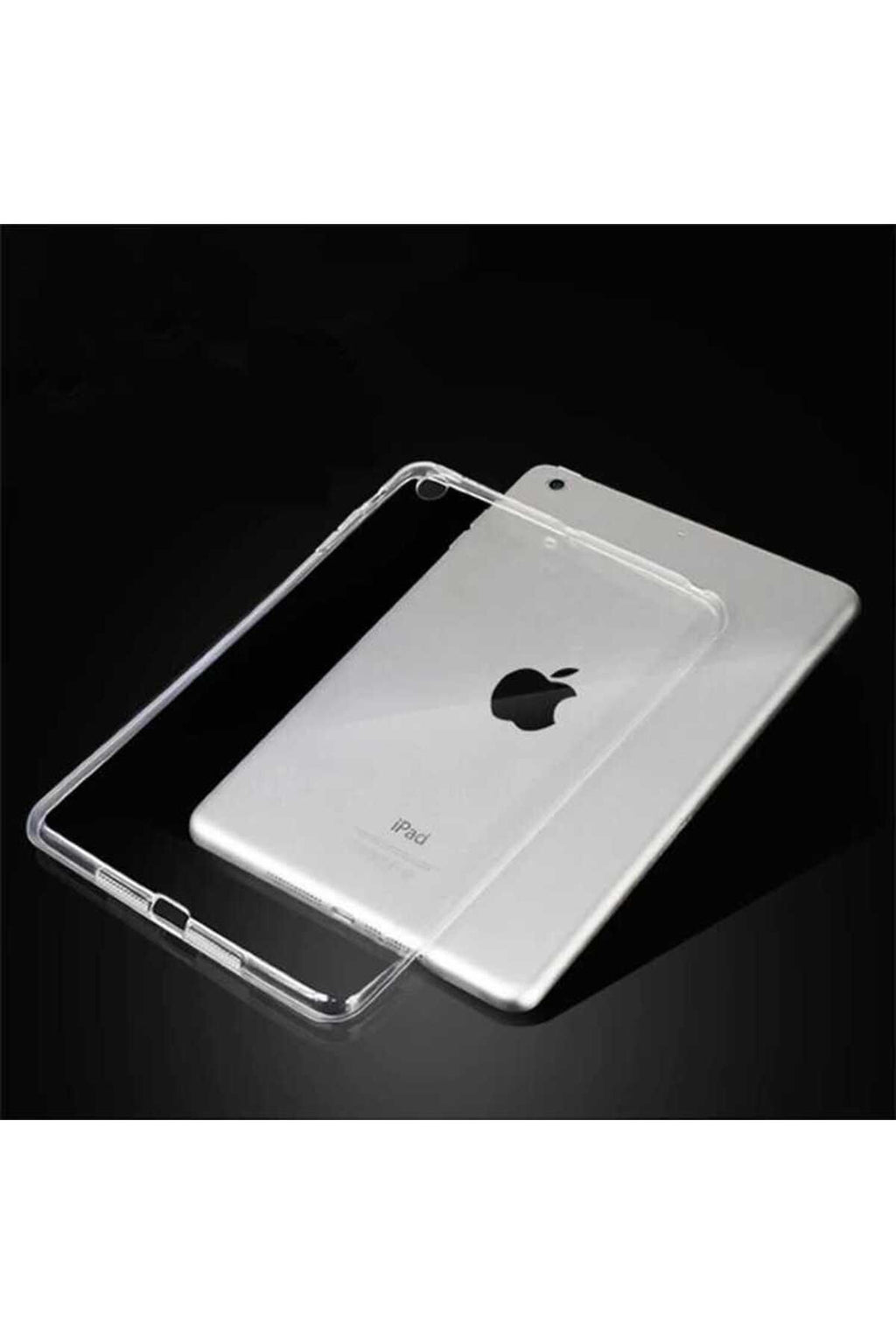 iPad 9.7 2017 (5.Nesil) - Uyumlu Uyumlu Zore Tablet Süper Silikon Kapak-Renksiz