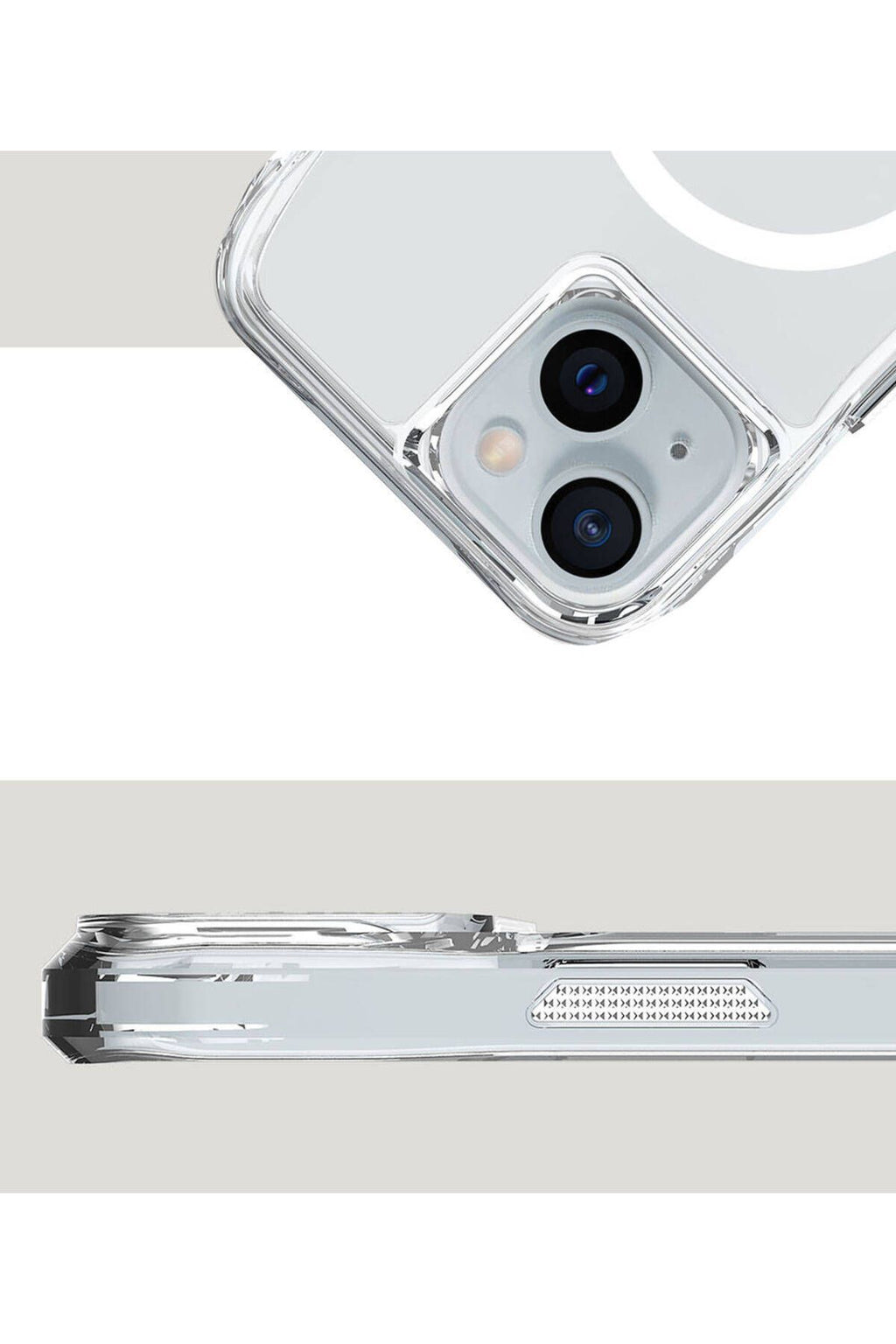 iPhone 15 Uyumlu Kılıf Magsafe Şarj Özellikli Airbagli Şeffaf SVL İncek Kapak - Şeffaf