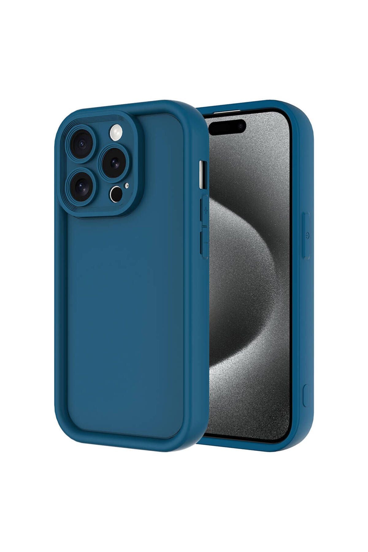 iPhone 15 Pro Max Uyumlu TCG Kılıf Kamera Korumalı Zore Ananas Kapak-Siyah