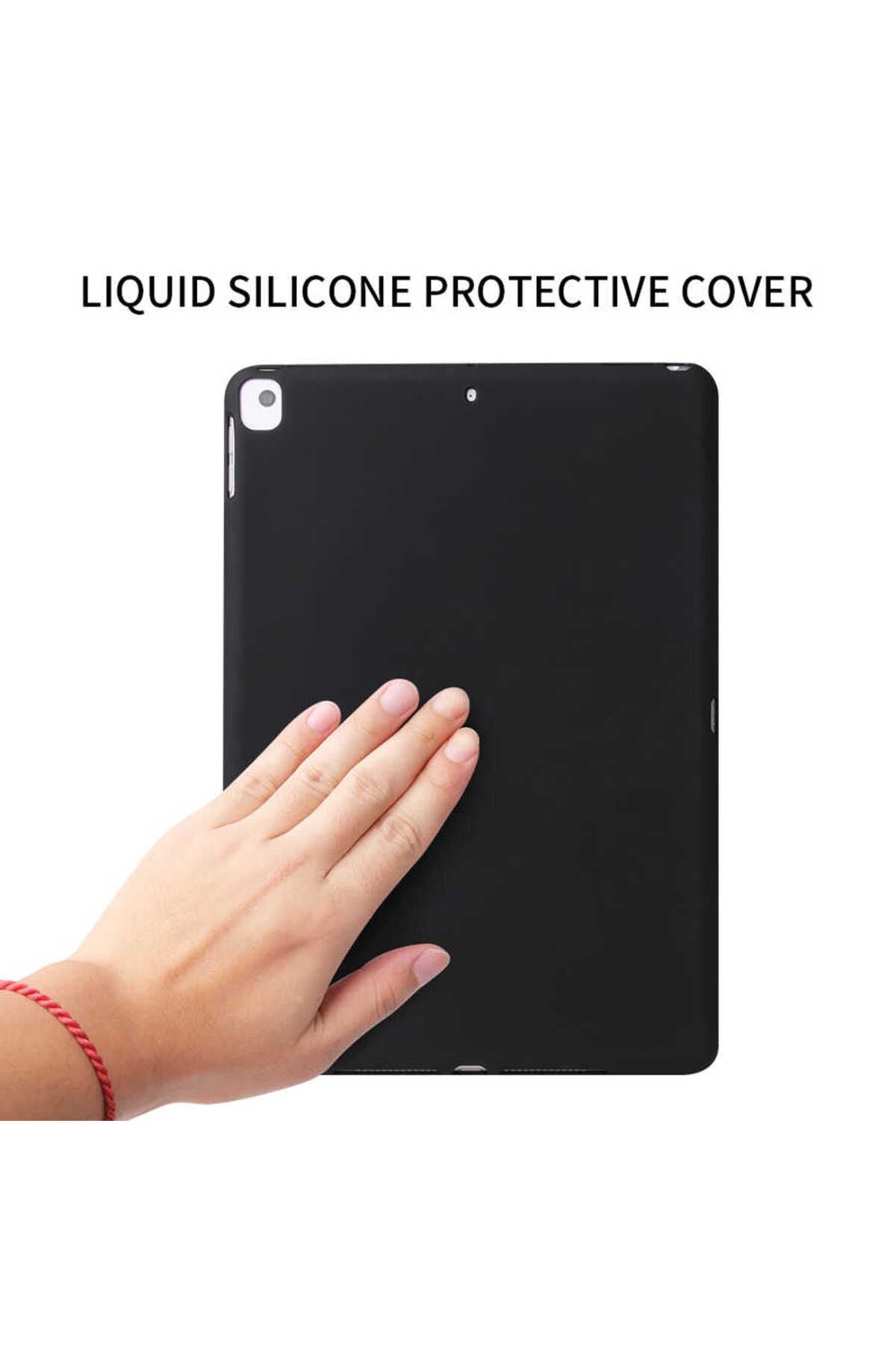 iPad 10.2 (8.Nesil) - Uyumlu Uyumlu Zore Sky Tablet Silikon-Pembe Koyu