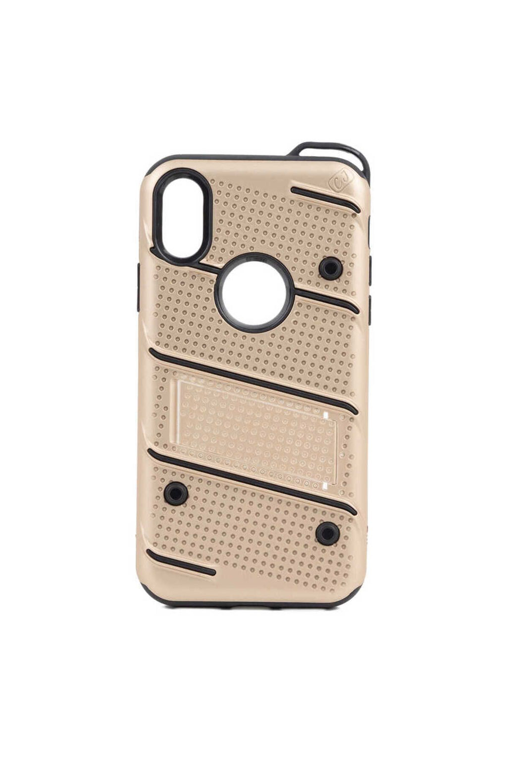 iPhone XS 5.8 Kılıf Zore İron Kapak - Siyah