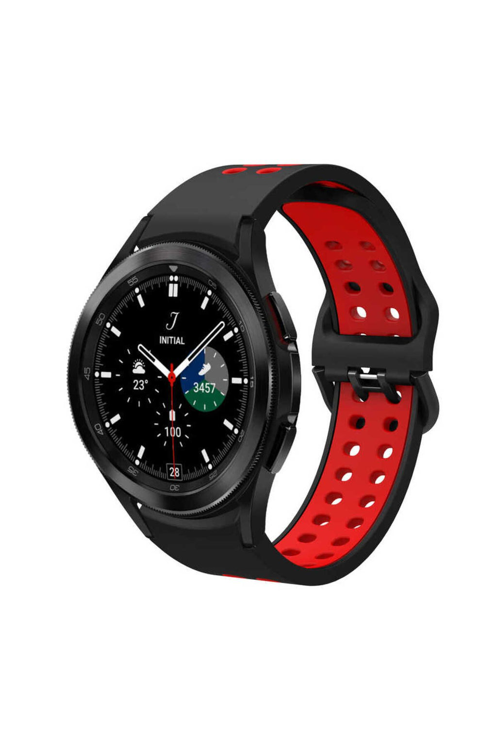 Galaxy Watch 4 Classic 42mm KRD-02 Uyumlu Zore Kordon-Siyah-Mavi