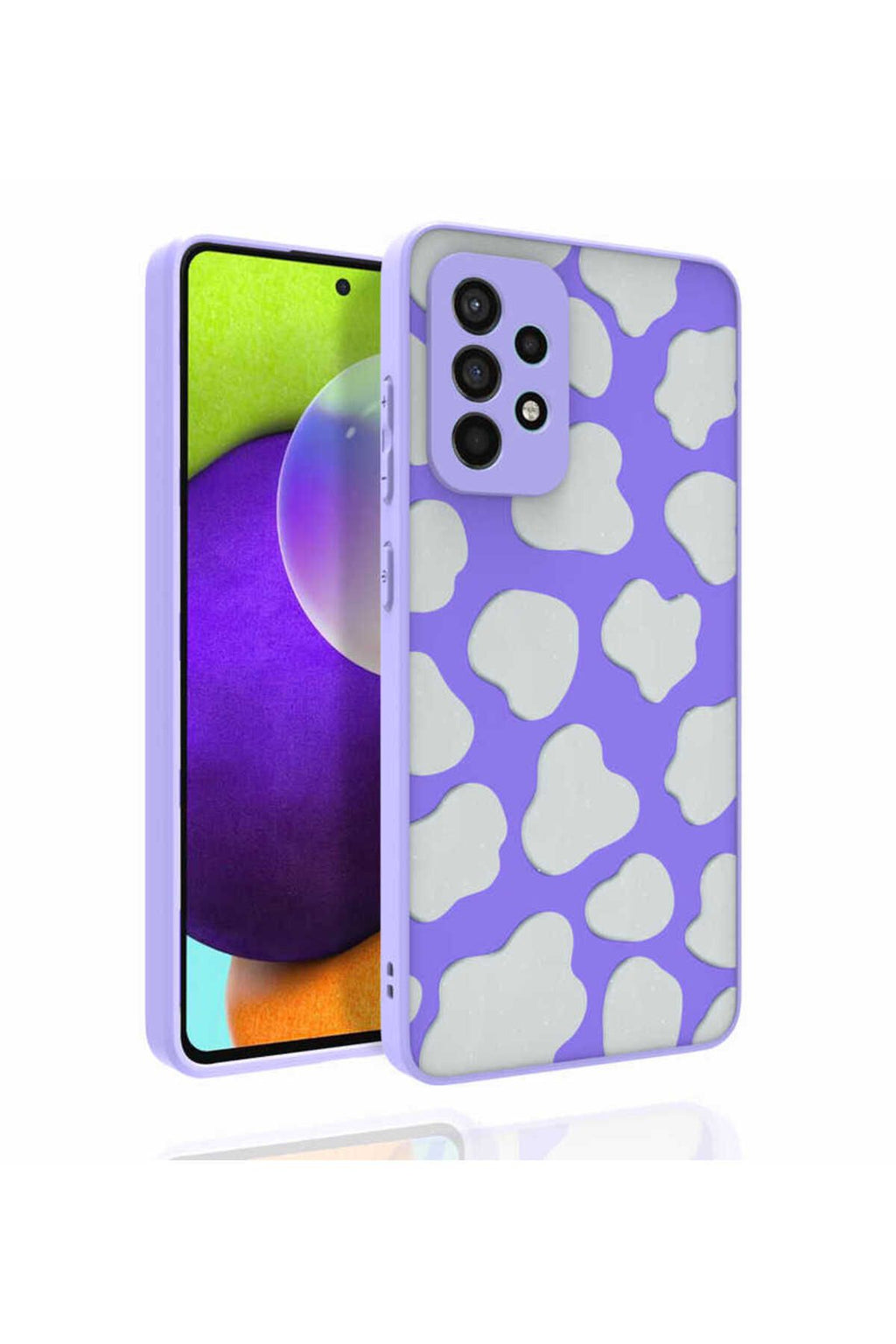 Galaxy A52 Kılıf Desenli Kamera Korumalı Parlak AKAV Nora Kapak - NO3