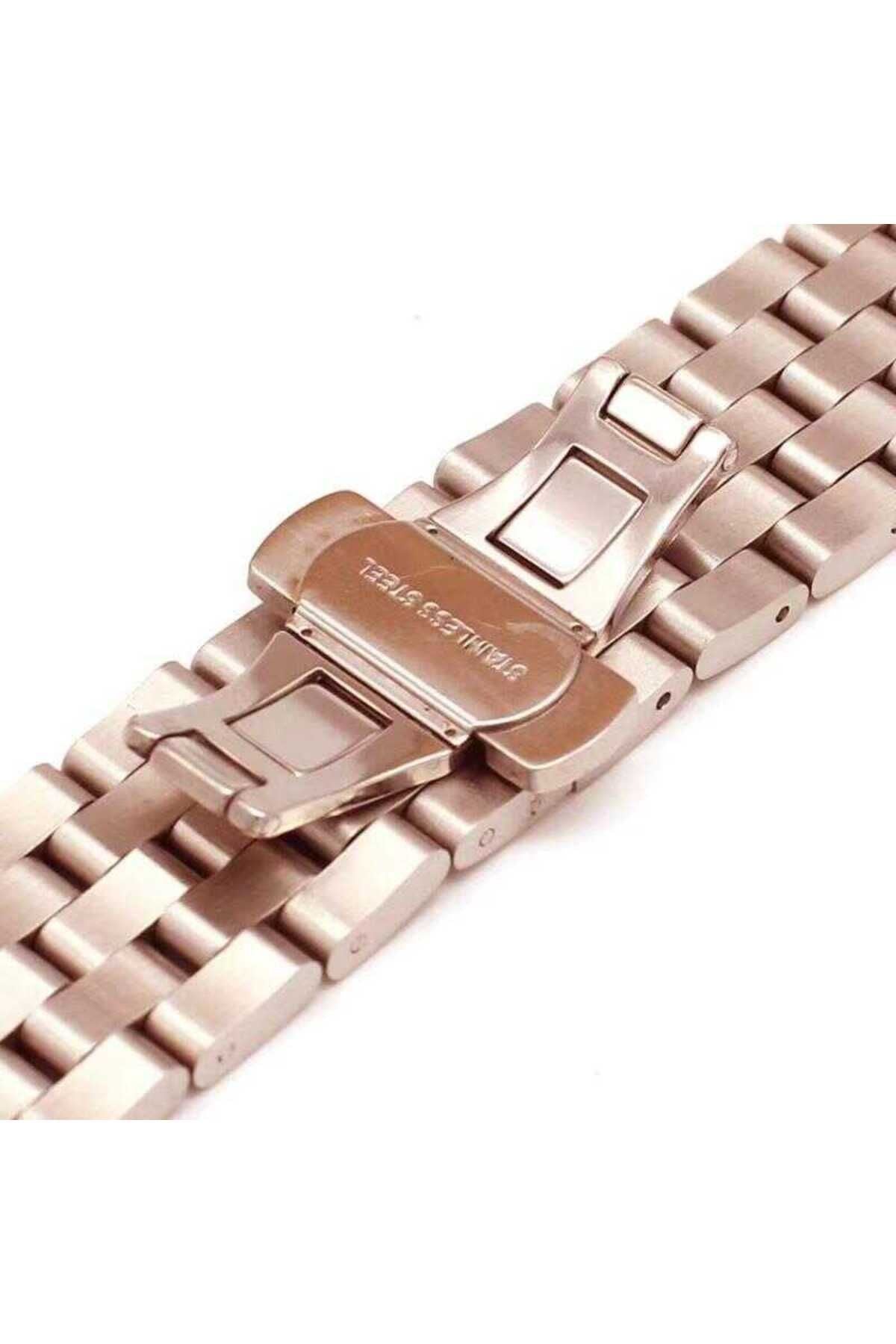 Galaxy Watch 46mm (22mm) Uyumlu KRD-20 Metal Zore Kordon-Gümüş