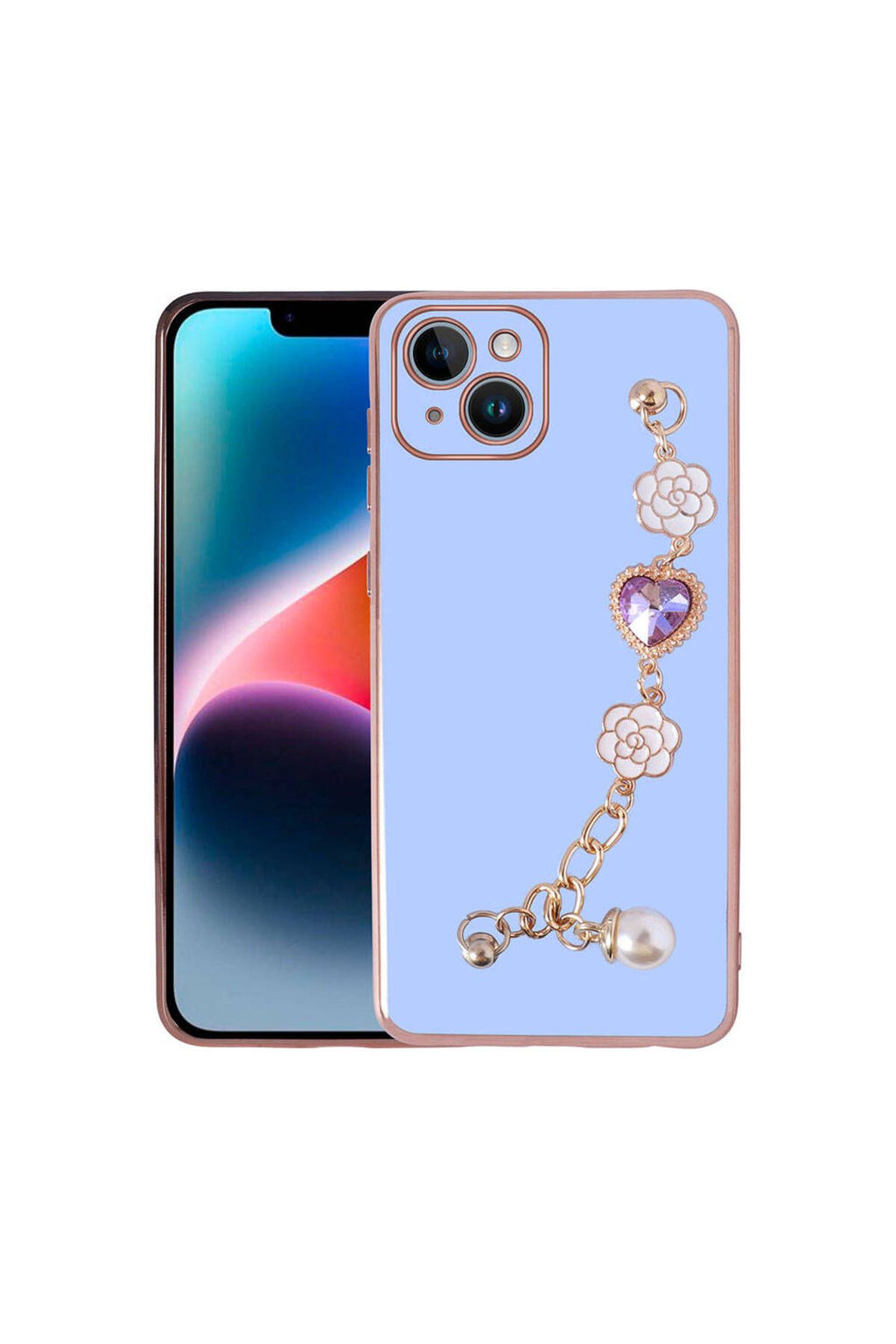 iPhone 15 Plus Zore El Tutamaçlı Kamera Korumalı Zore Taka Silikon Kılıf-Mor