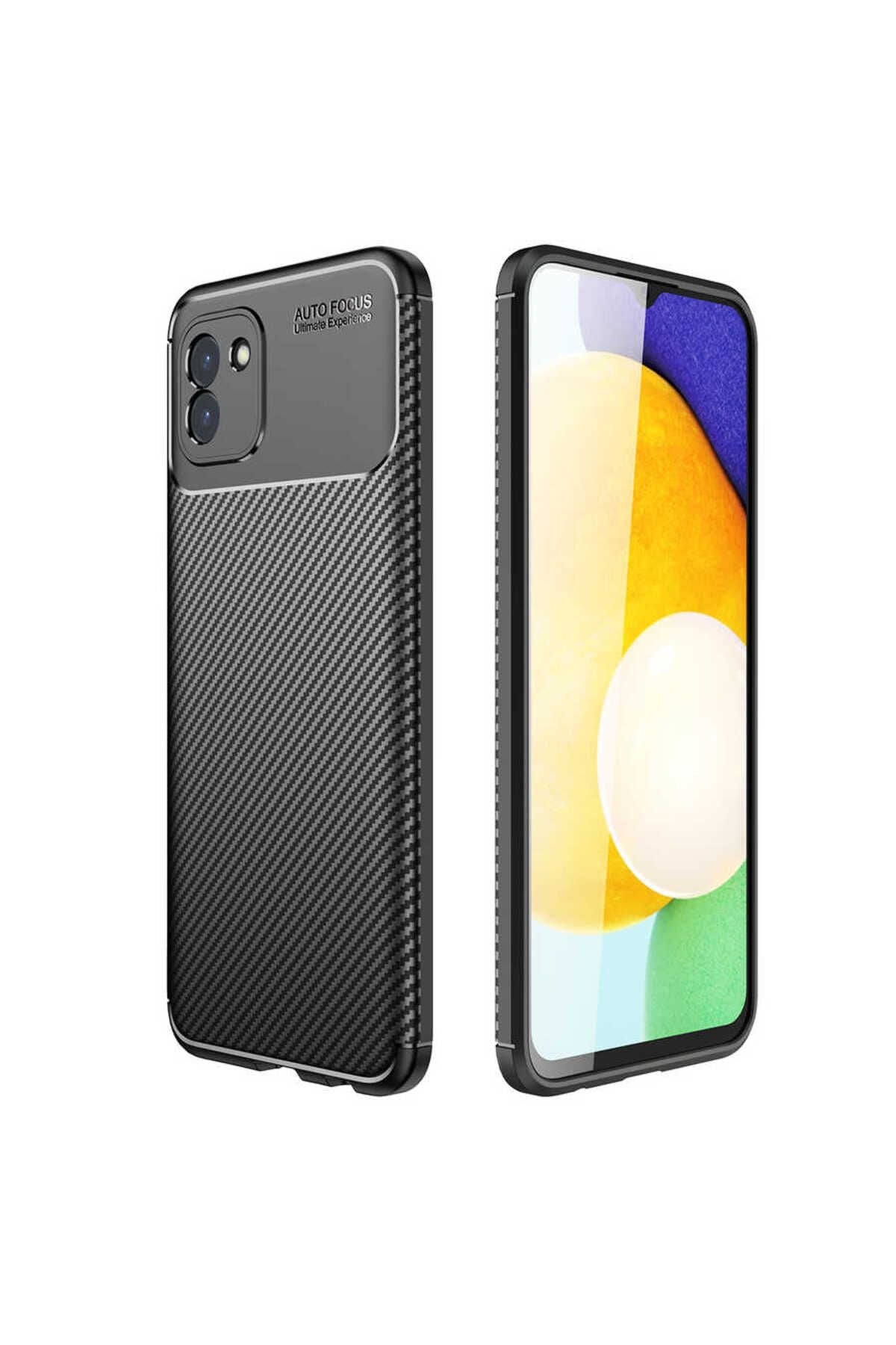 Galaxy A03 Kılıf Zore Negro Silikon Kapak - Lacivert