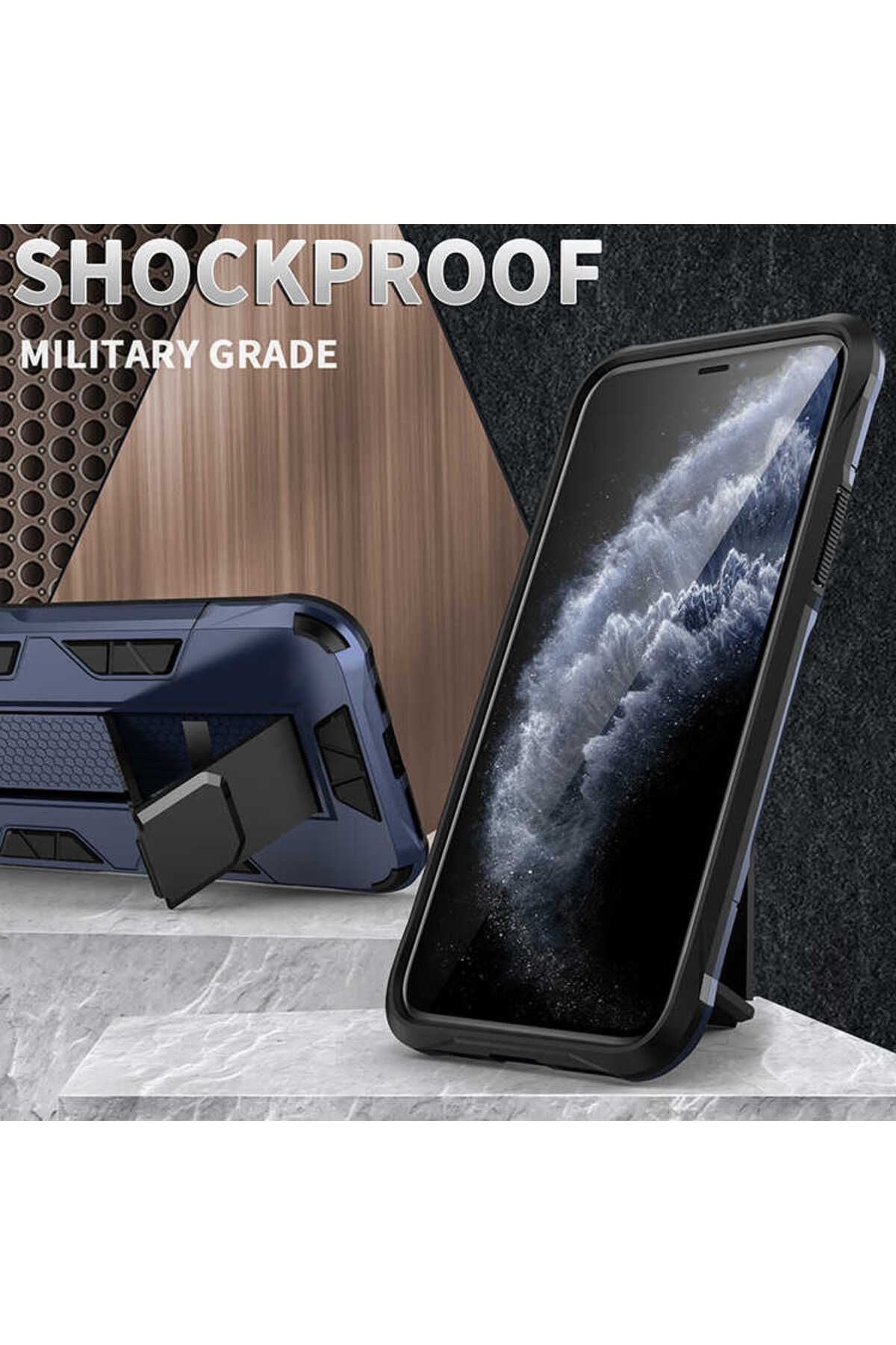 iPhone SE 2022 Kılıf Zore Volve Kapak - Gri